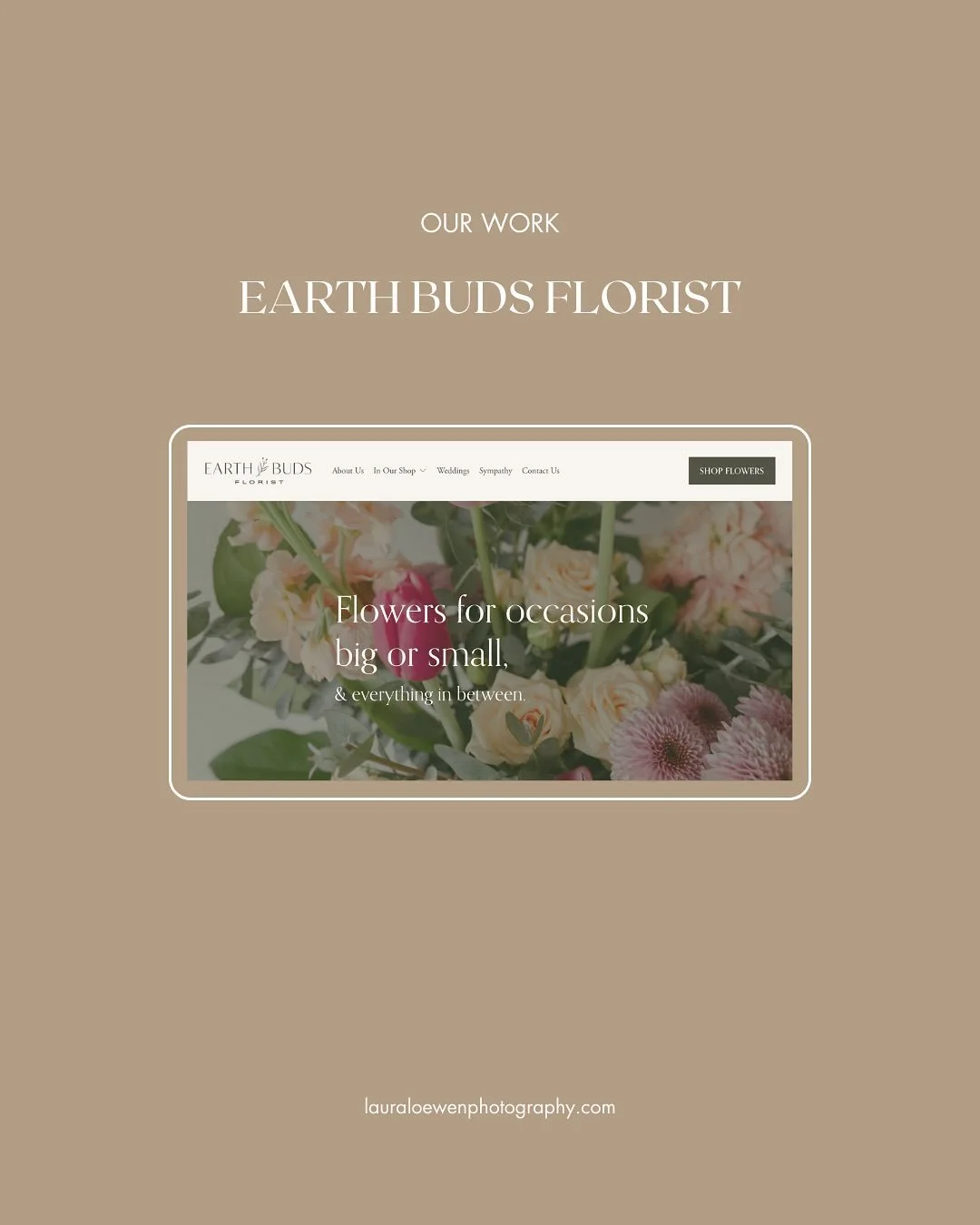The beginning of sharing my web work.
.
First up: Earth Buds Florist 💐
.
Working with Jolene @pembinavalleygo, and @earthbudsflorist was as seamless as it gets. What did they want? An updated, refreshed, and refined website with their new imagery. 
