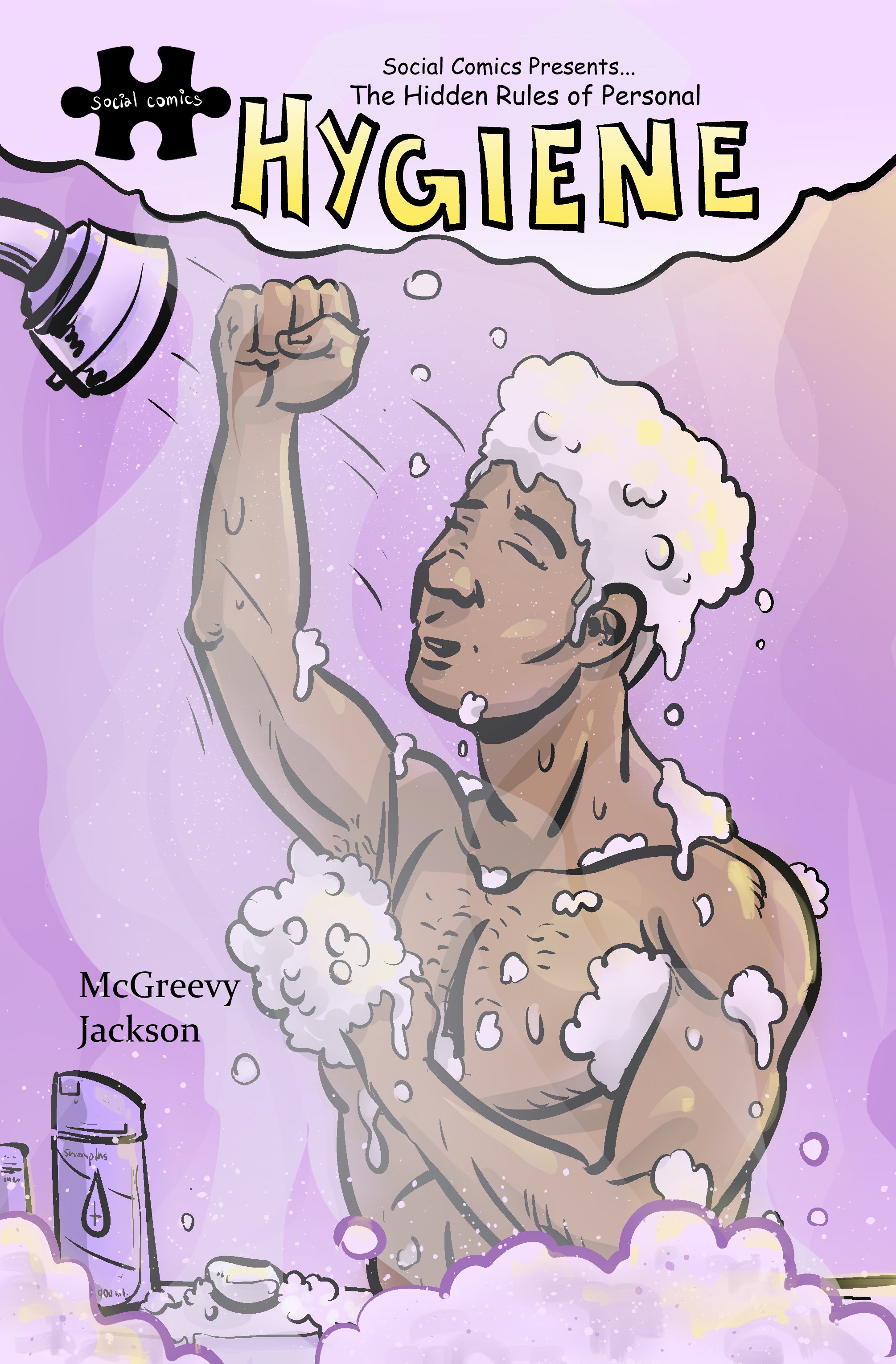 a young teenager pre-teen kid practices good hygiene which might not be obvious to all people with disabilities