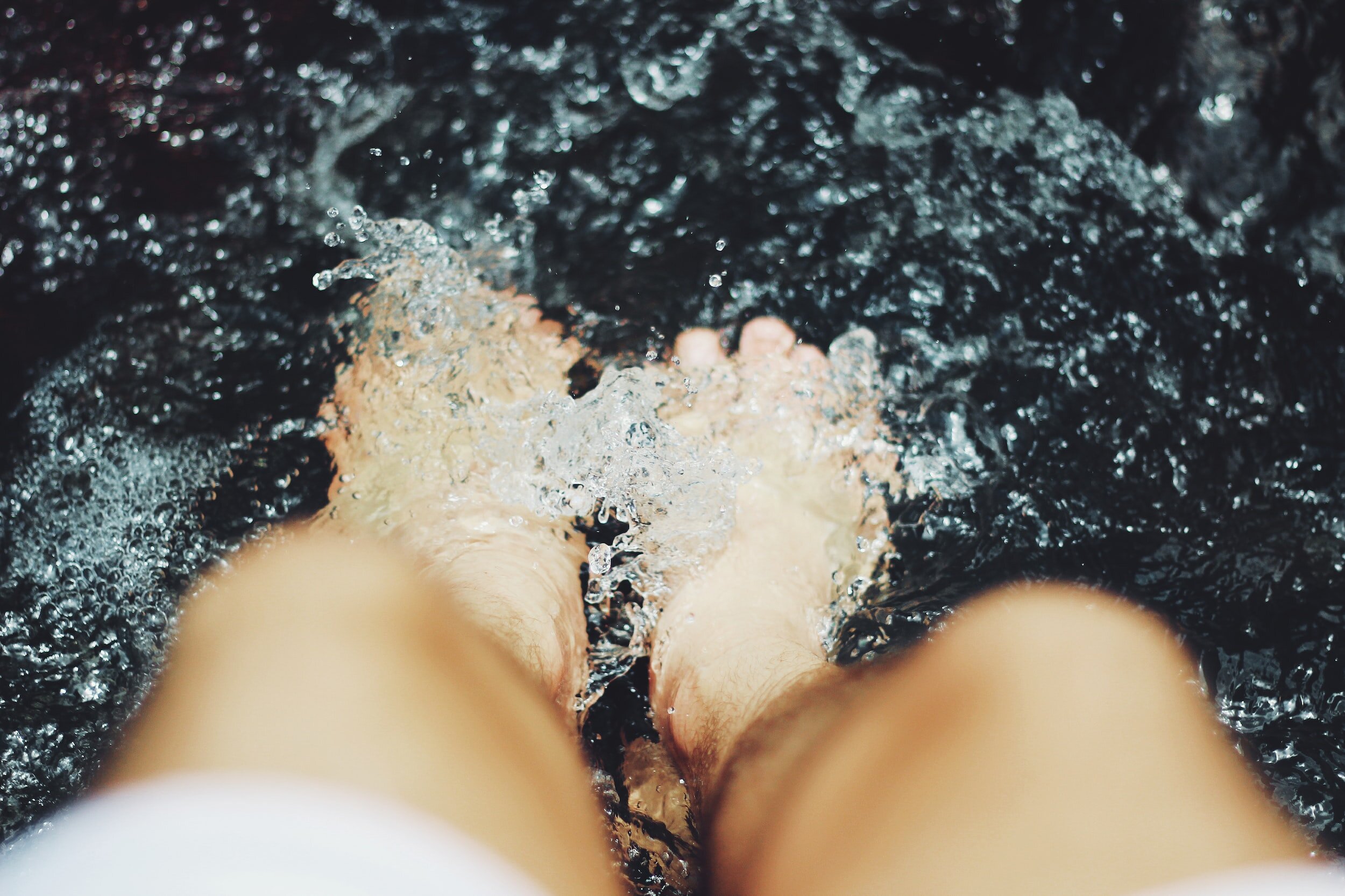 When he had finished washing their feet…