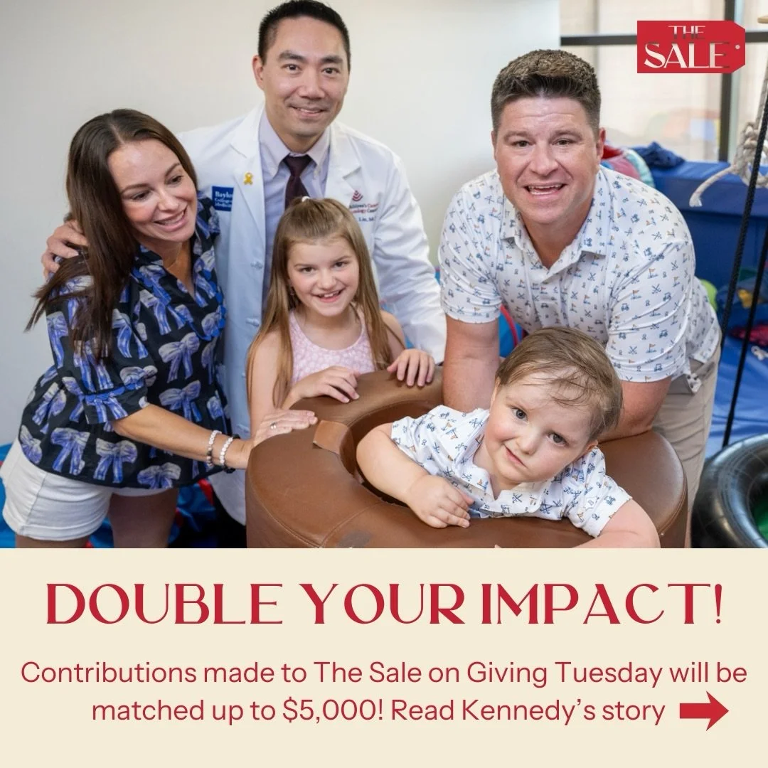 By supporting @thesalehouston, you make life-saving contributions to childhood cancer research. Swipe to learn more 💛