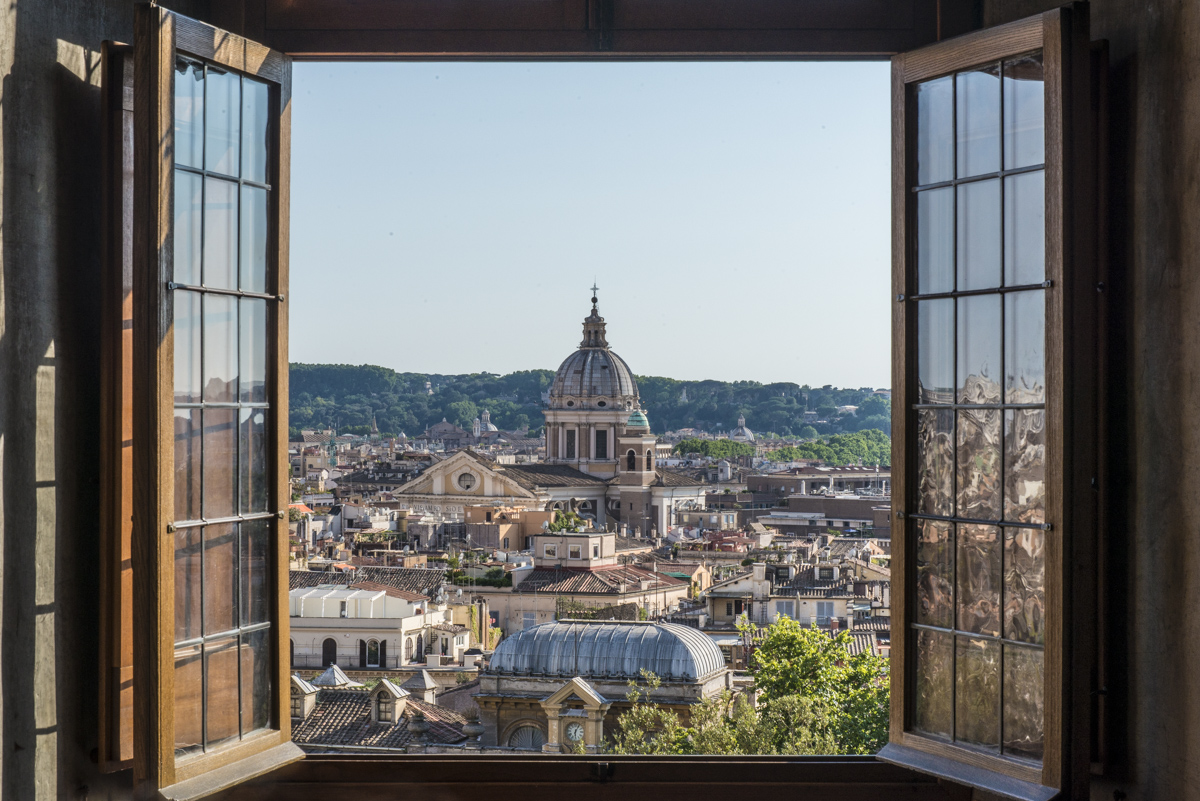 Room with a view of Rome