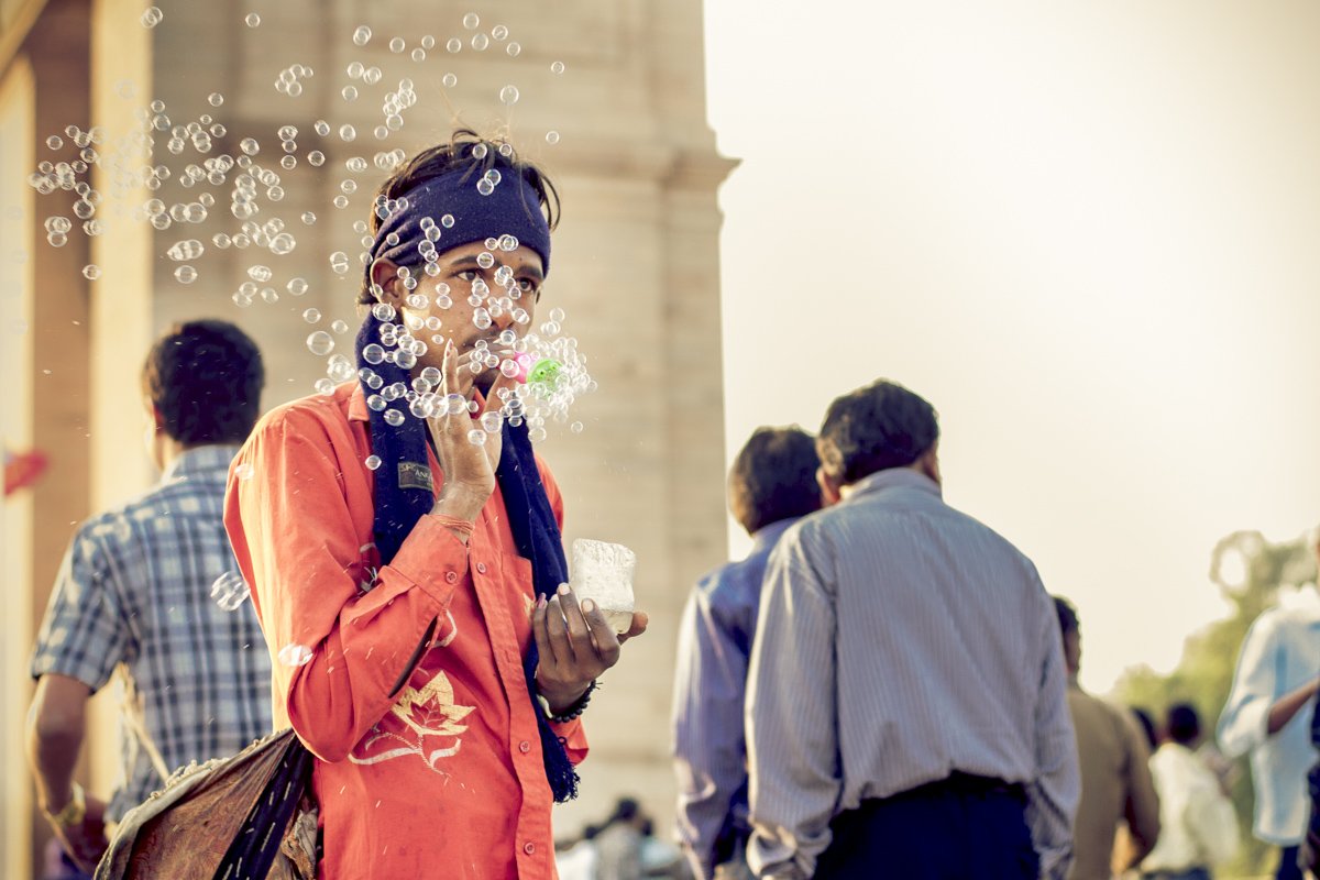 The Bubbleman of Delhi