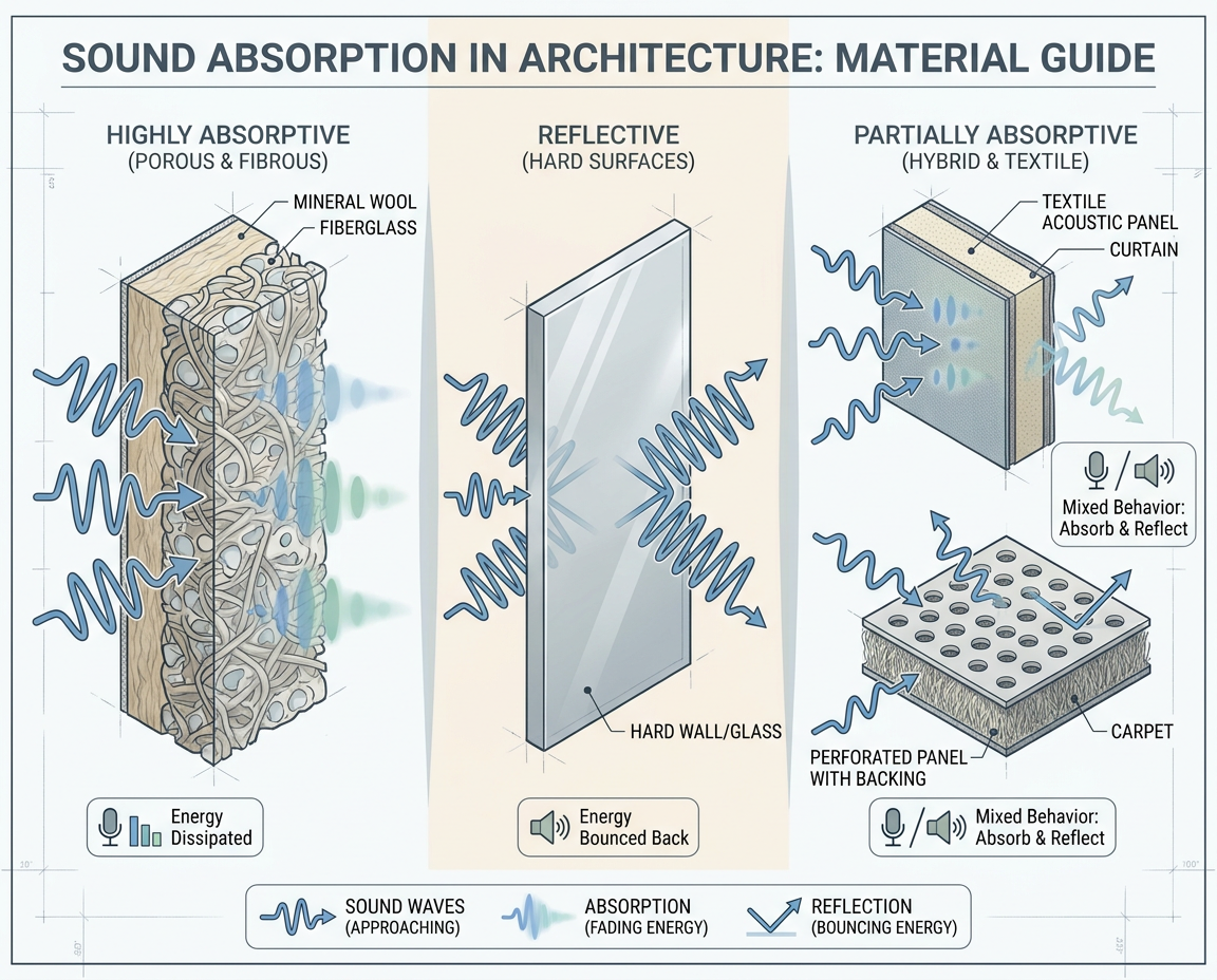 Koji materijali najbolje upijaju zvuk?