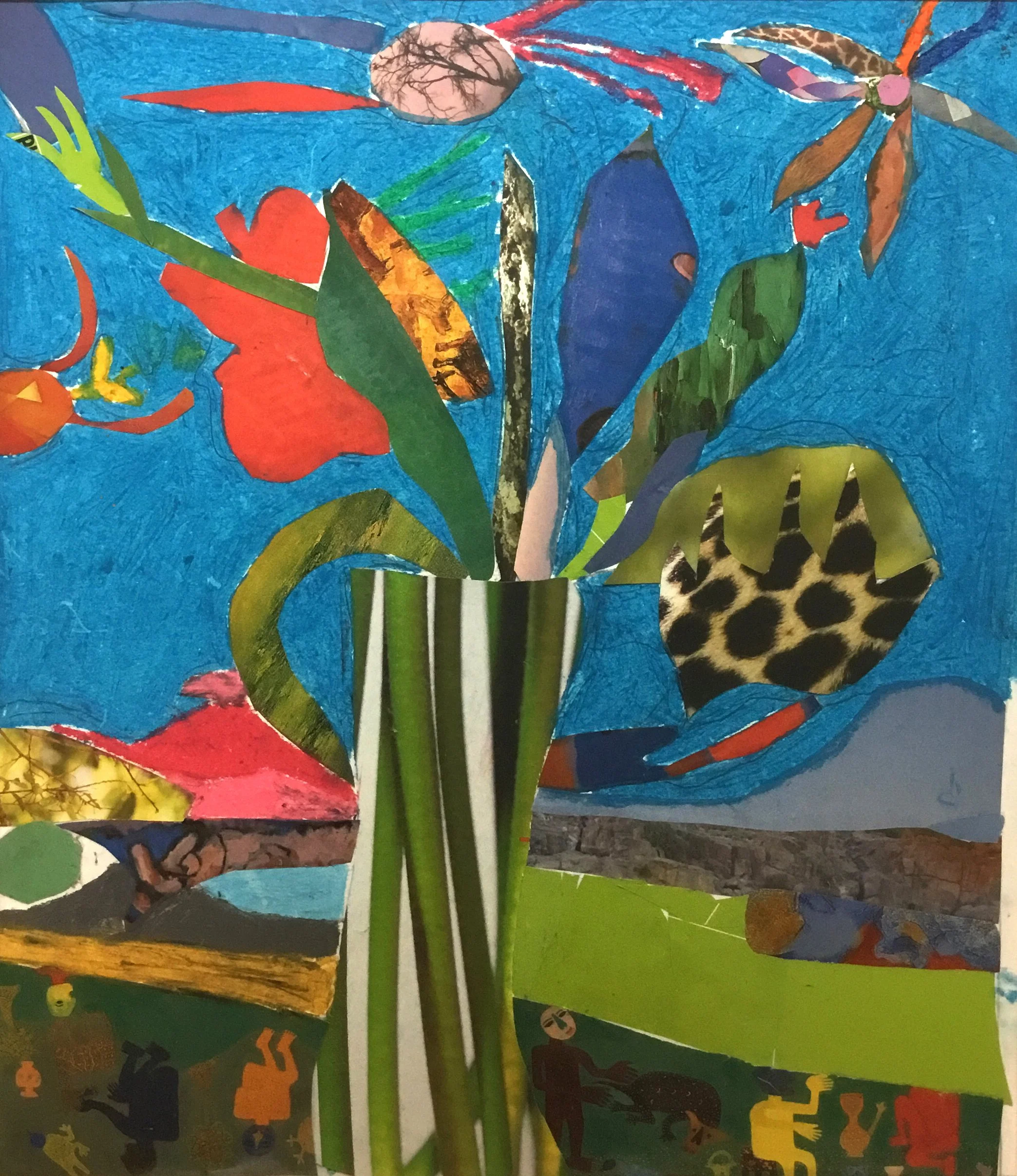 Vase Collage Card (Pack of 10)