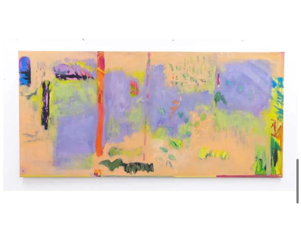 Soft Interruption | 08/07/25 | Acrylic and Oil on Canvas | 210cm x 101 cm - Available on Auc Art