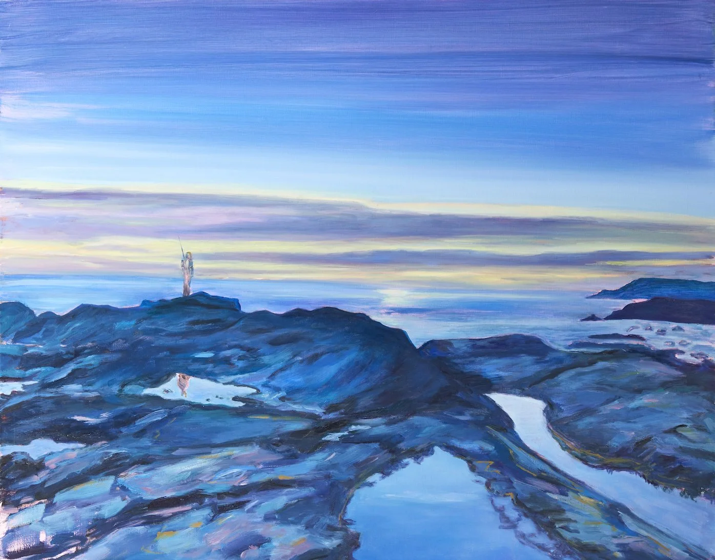 Fishing at Sunrise. Oil on Linen. 60 x 76 cm. £1,875