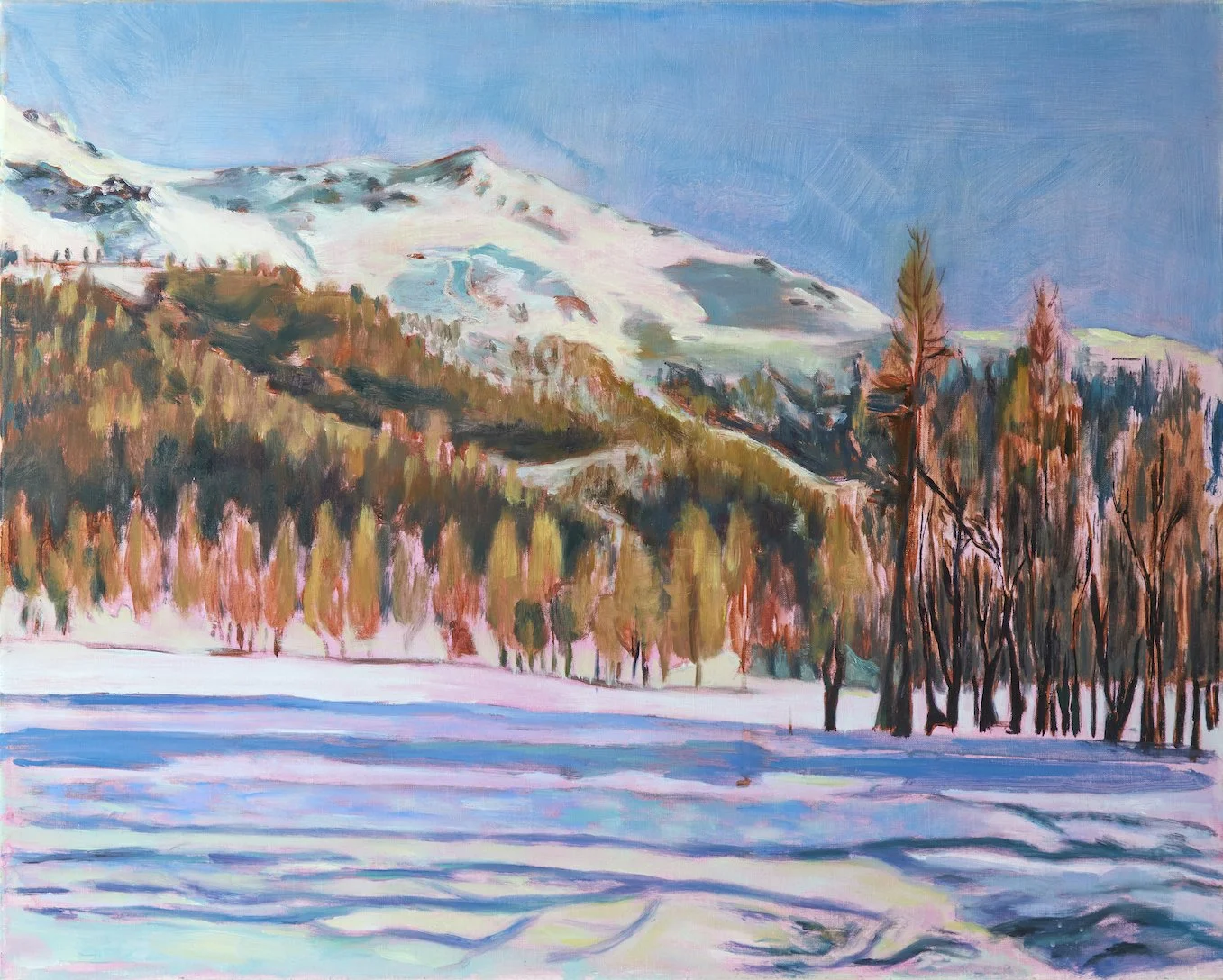 🔴 Mountains of St Moritz. Oil on Linen. 60 x 76 cm. £1,950