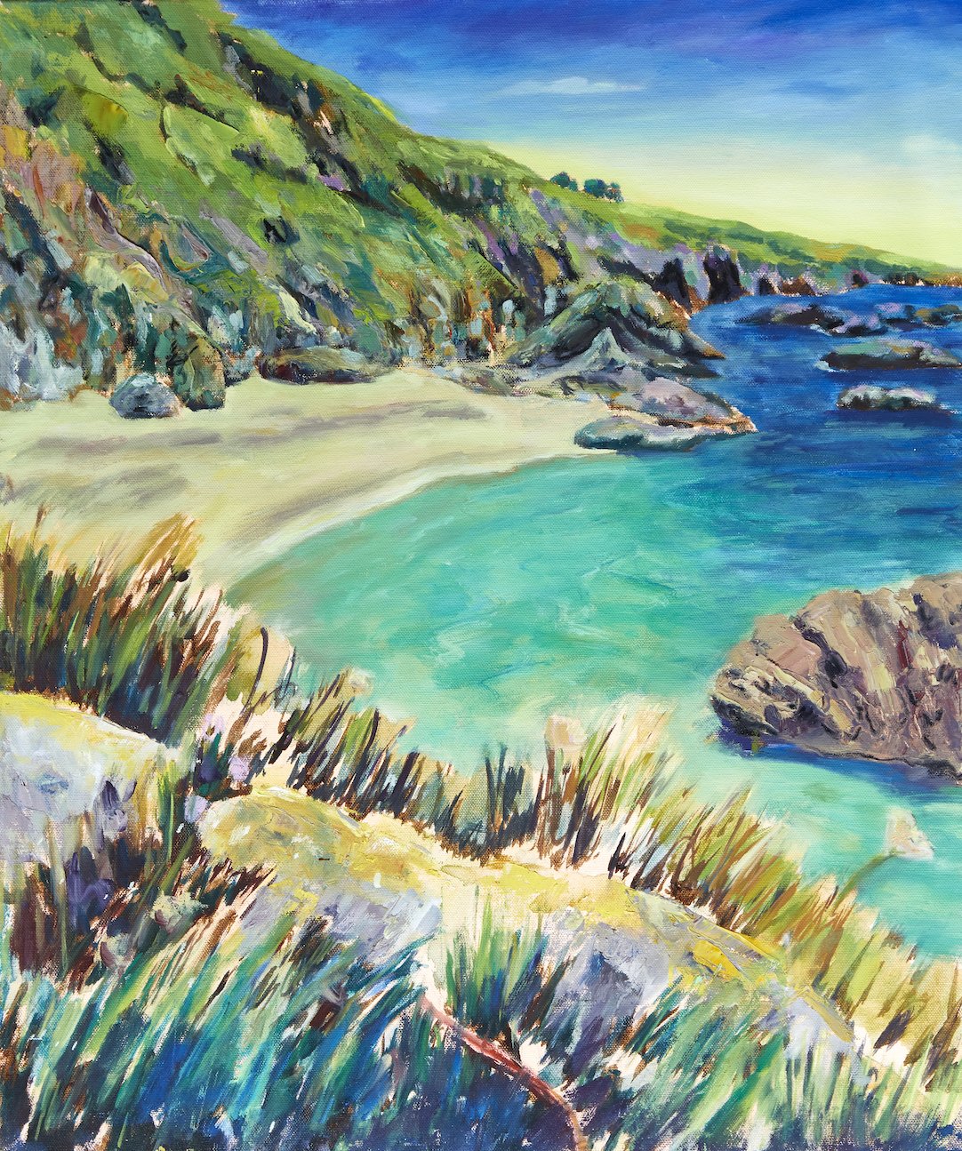 🔴 Summer time on the Cornish Coast. Oil on Canvas. 60 x 50 cm. £950