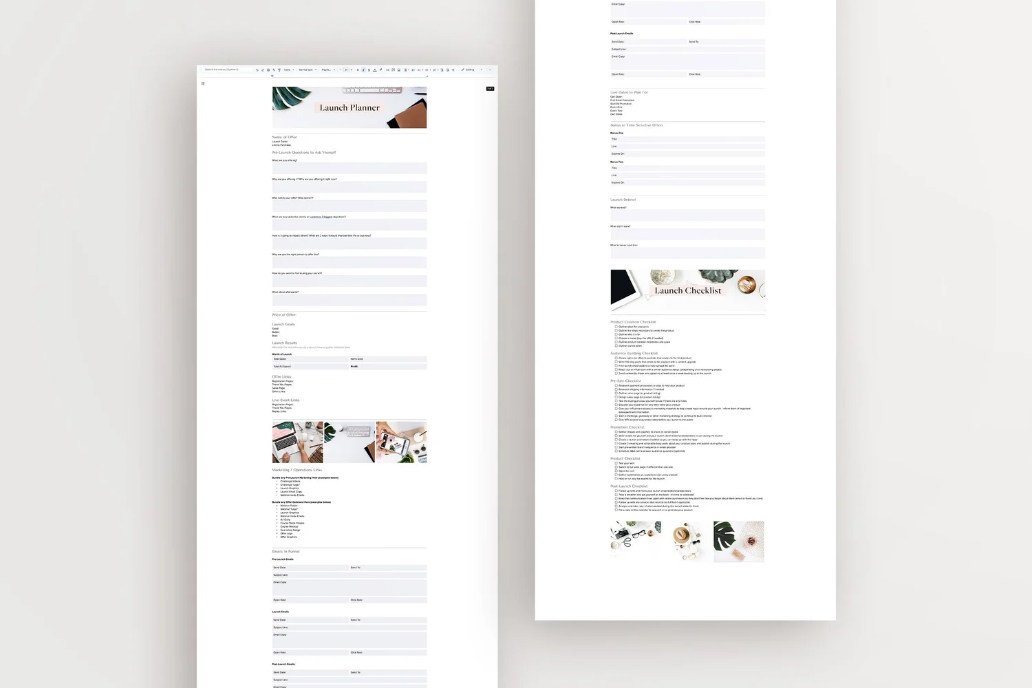 Digital Planner PDF Template — Creative Template Shop