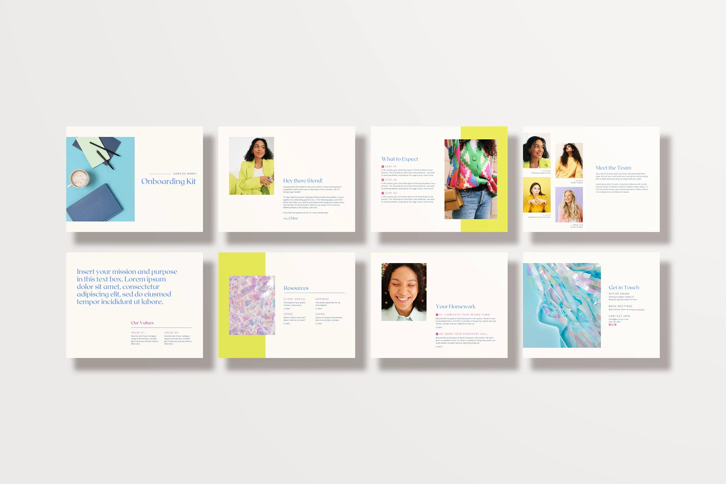 Client Onboarding PDF Canva Template: Soft Collection — Creative ...