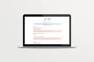 Client Onboarding Form Google Doc Template: Neutral Collection