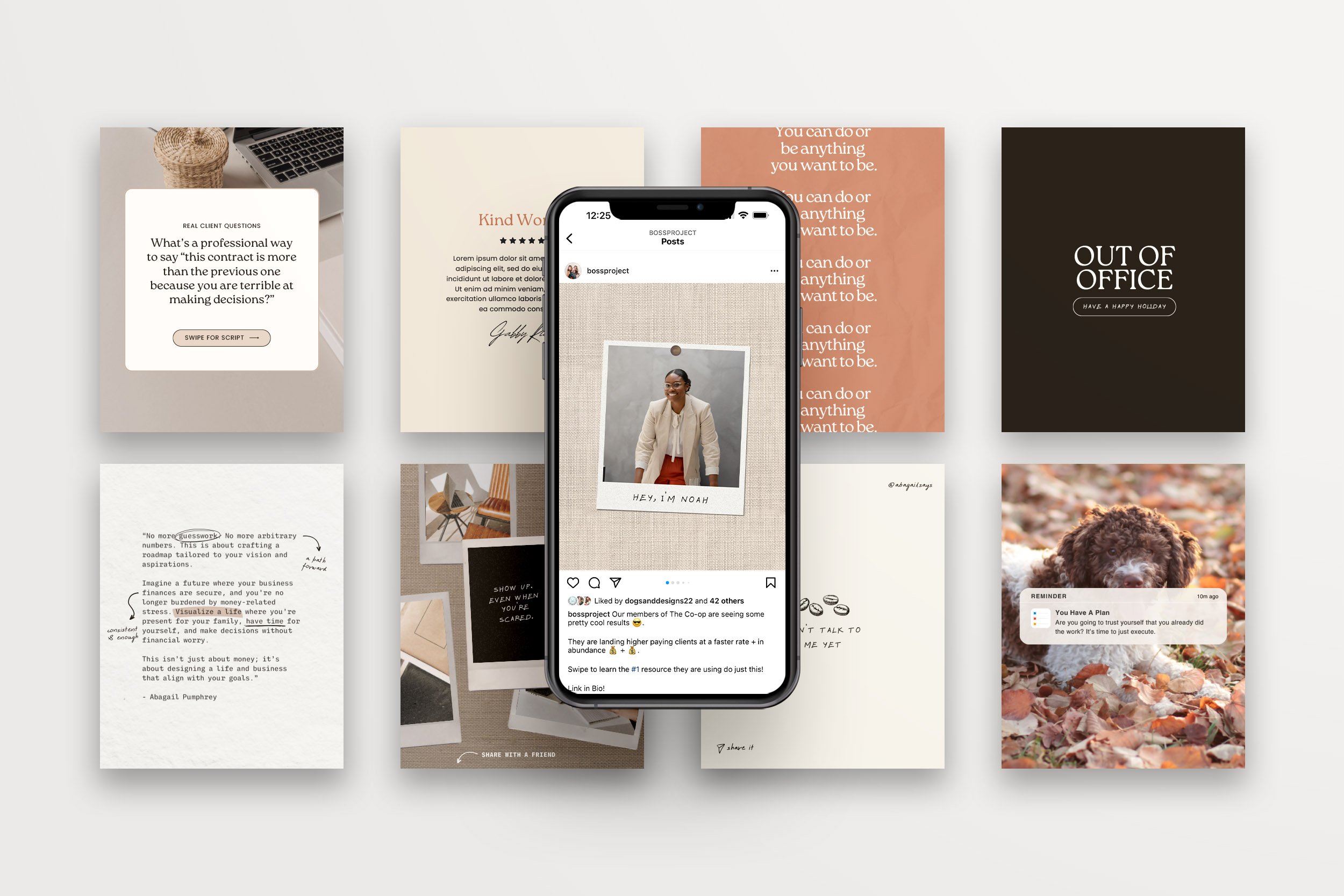 GIF Animation Engagement Pack . Instagram Templates Canva . 