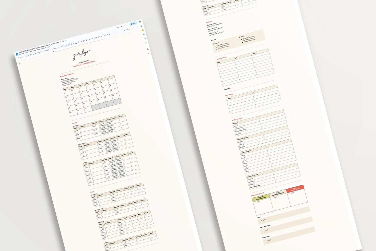 Client Onboarding Form Google Doc Template Soft Collection — Creative