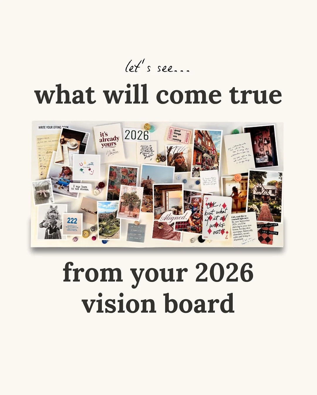 If you don&rsquo;t know what to plan for your 2026 vision board, this is where to start.

Ask yourself:
How do you want to feel?
Who do you want to become?
What do you need to make it happen?

Make your vision more than wishful thinking, make your de
