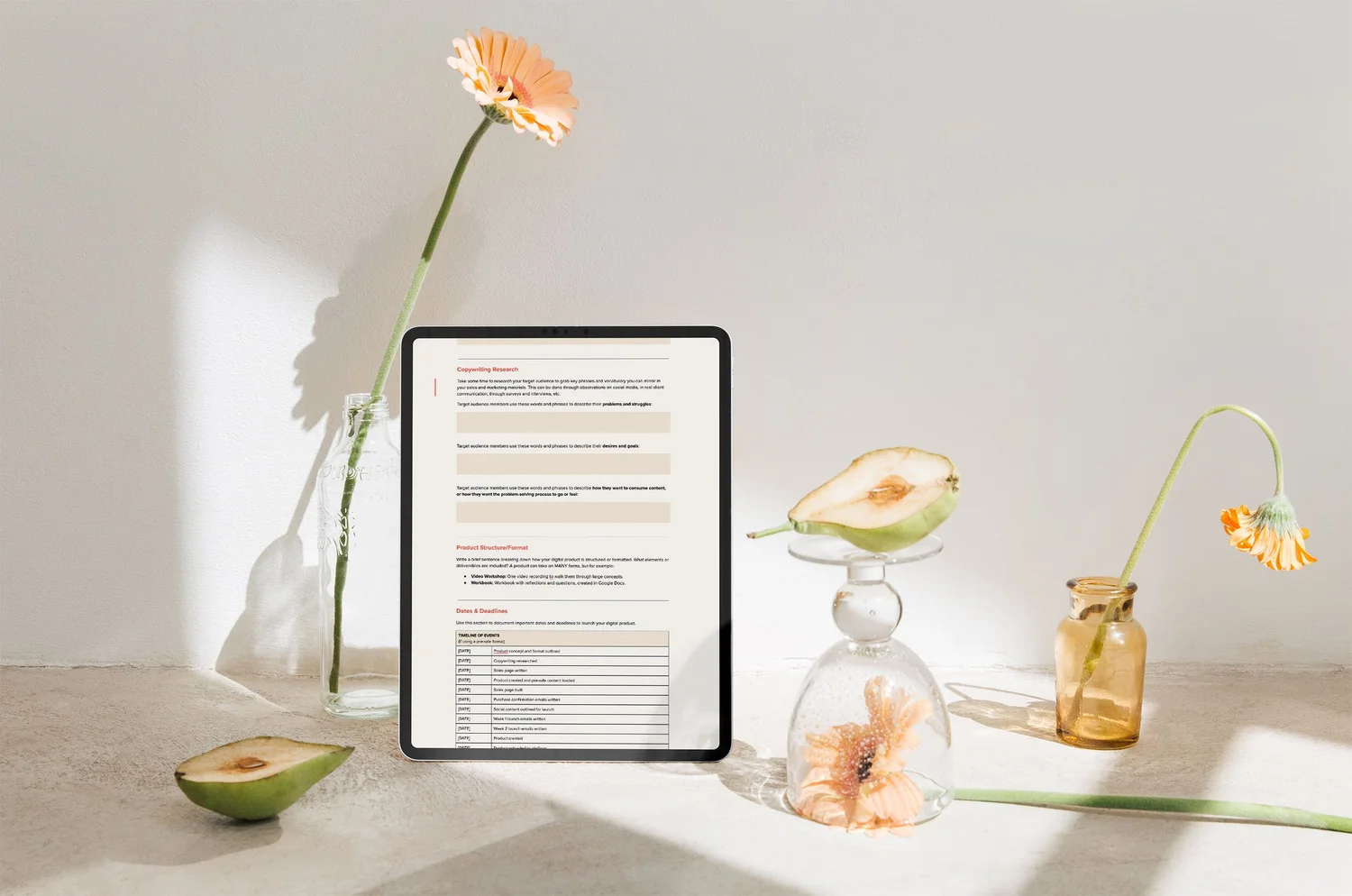 Digital Product Planner Google Doc Template — Creative Template Shop
