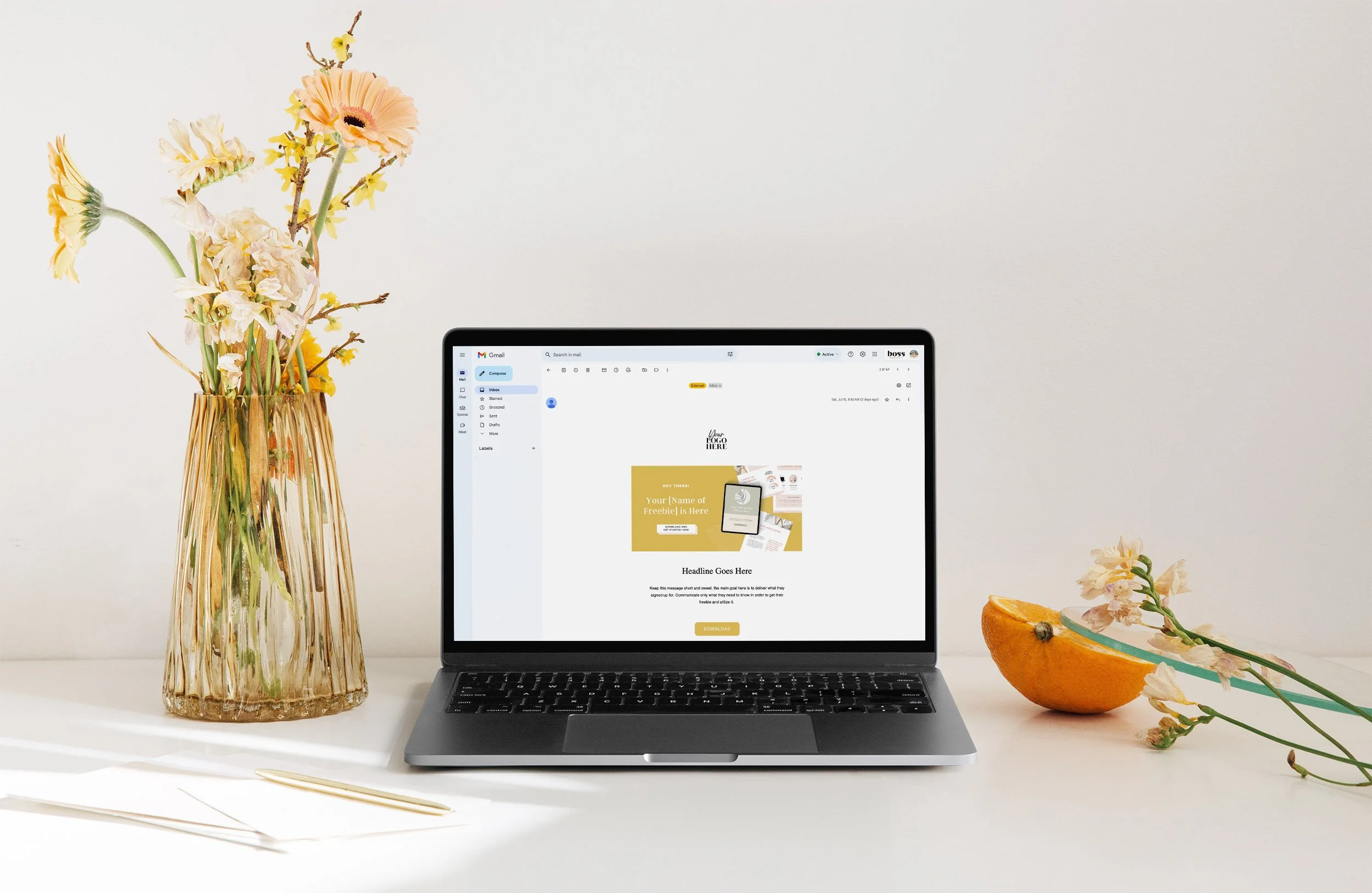 Lead Magnet Email Newsletter Sequence Flodesk Template: Soft Collection ...