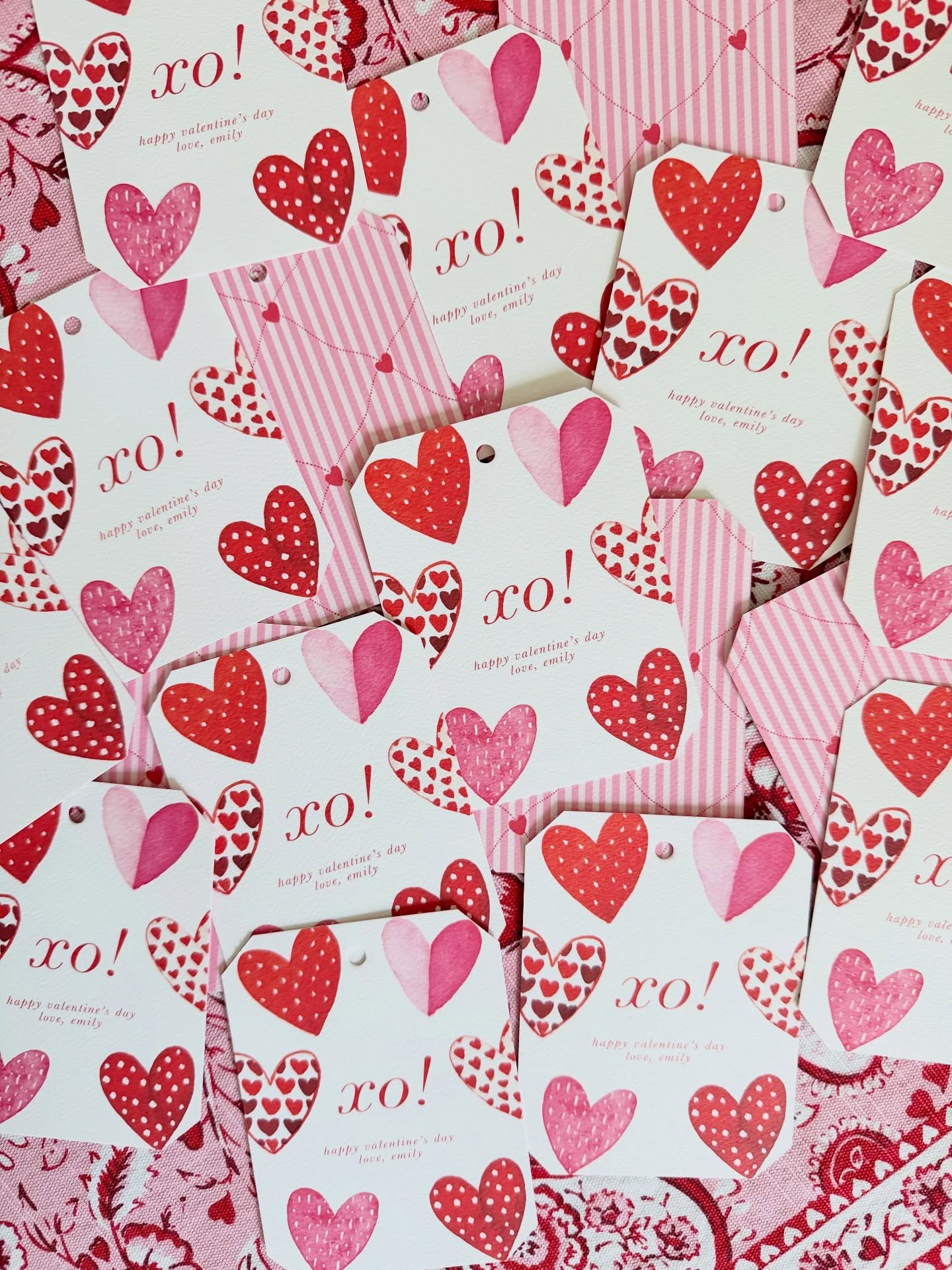 February on my mind ❣️ still plenty of time to get your tags for Valentines (or Galentines)! Looking for something more kid-friendly or custom? Shoot me a DM this weekend and let&rsquo;s chat! 💌