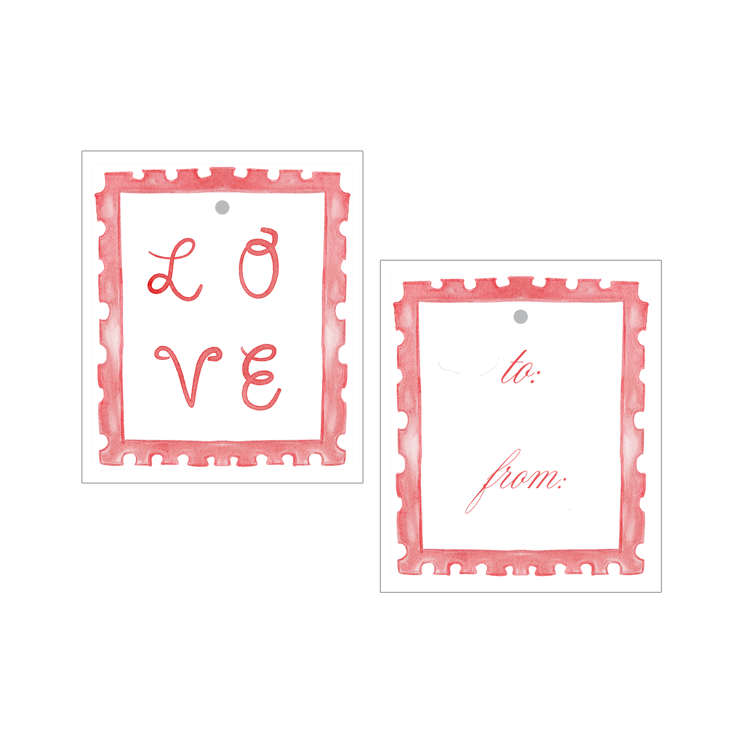 Love Stamp Gift Tag