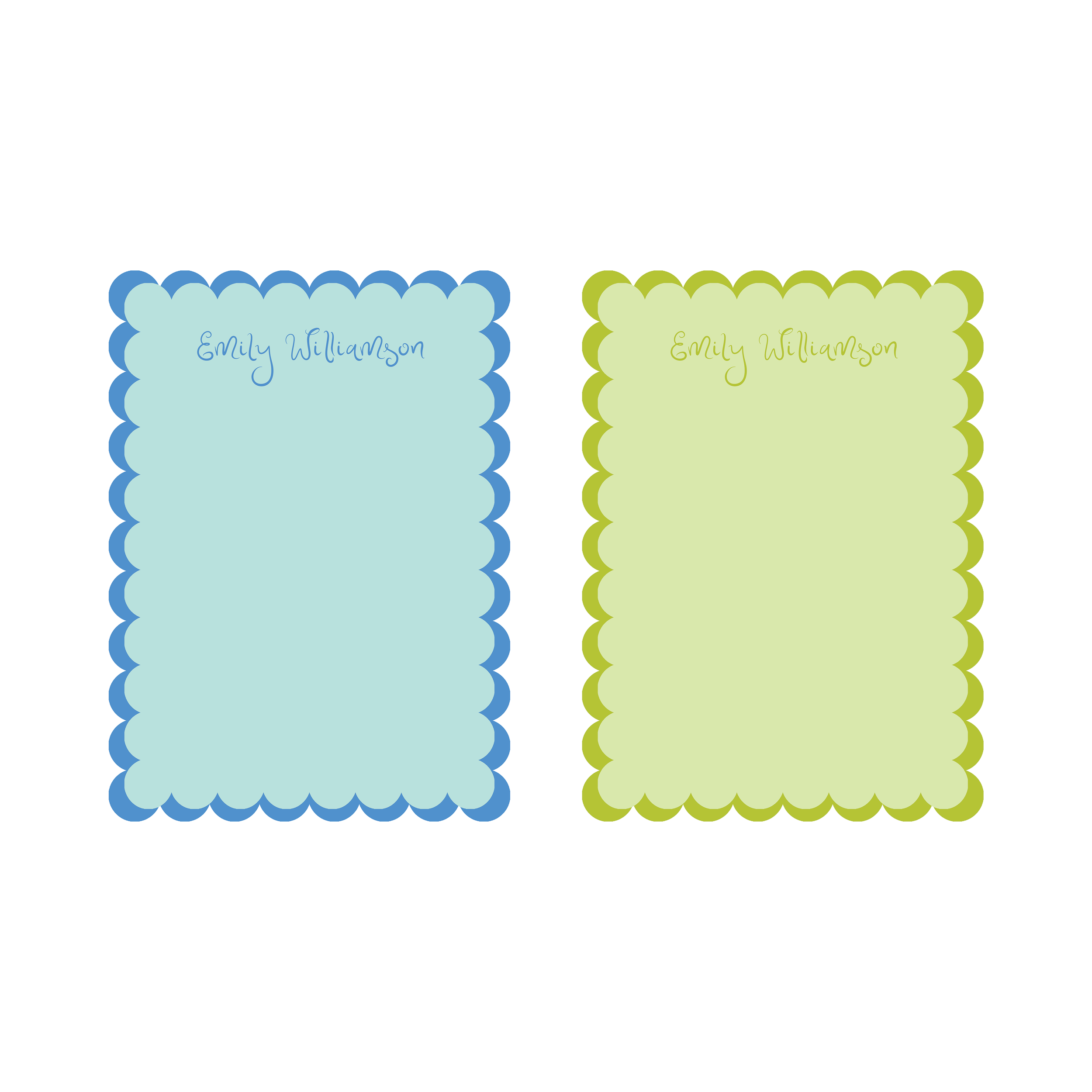 Scallop Color Block Notepad