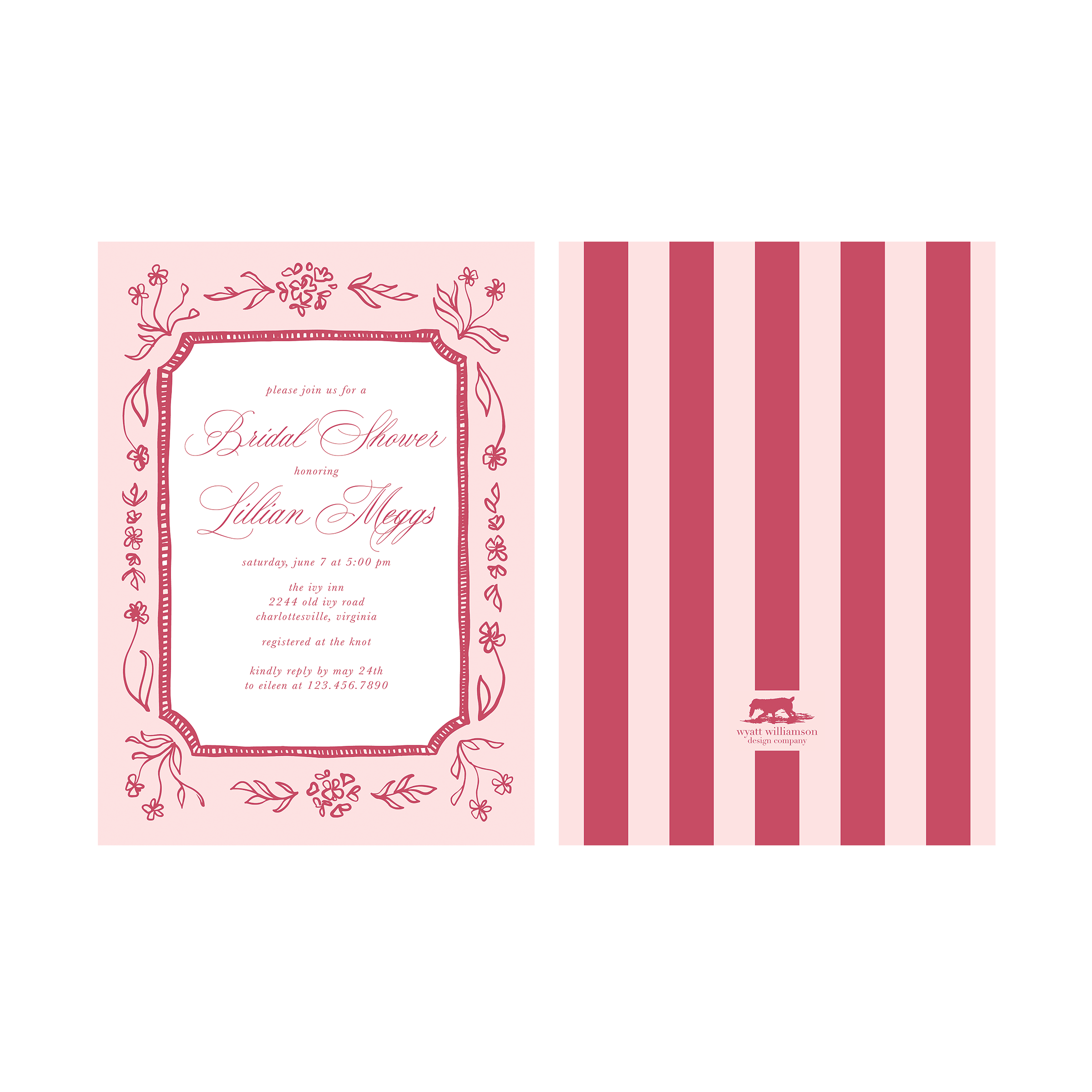 Floral Sketch Bridal Shower