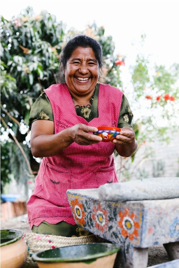 Aurora with tejate Linda Campos.jpg