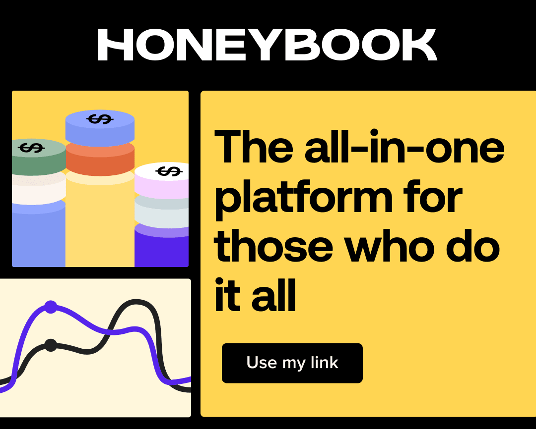 Send Proposals, Contracts, and invoices with ease, using honeybook