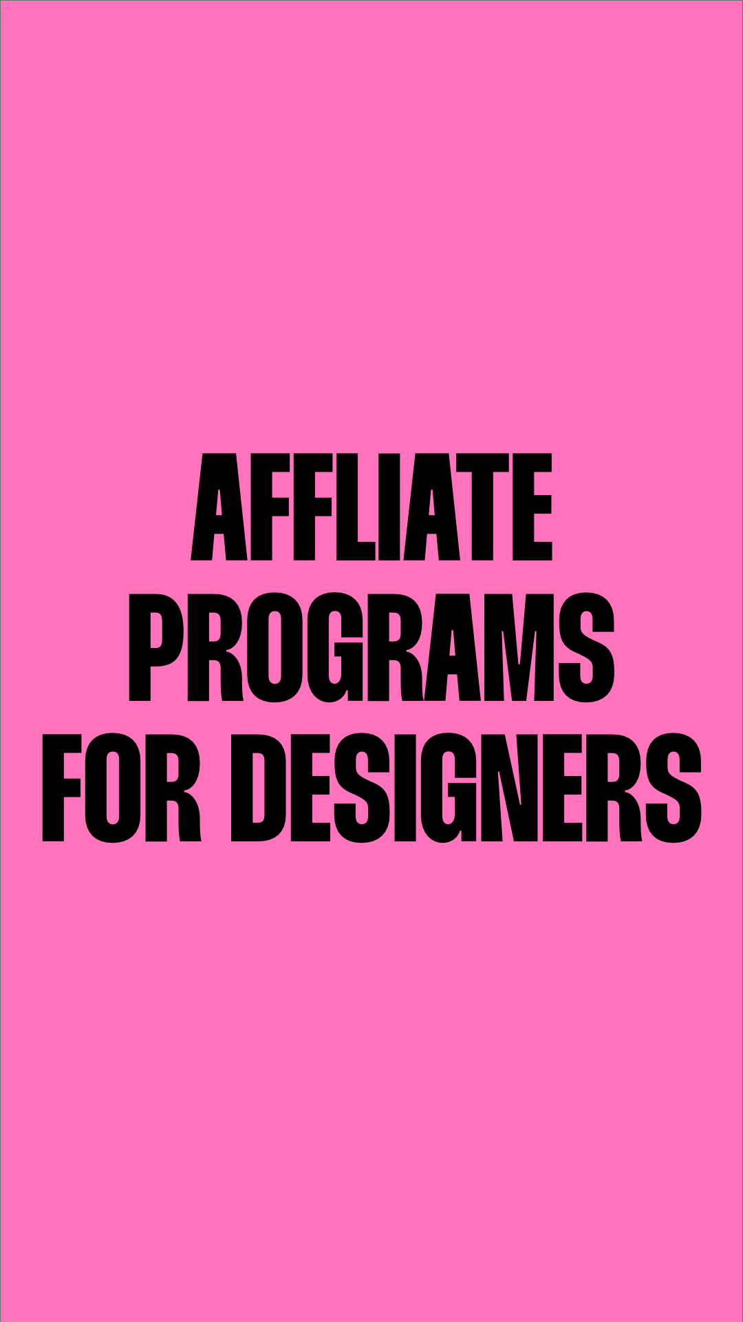 10 Affiliate programs for graphic designers