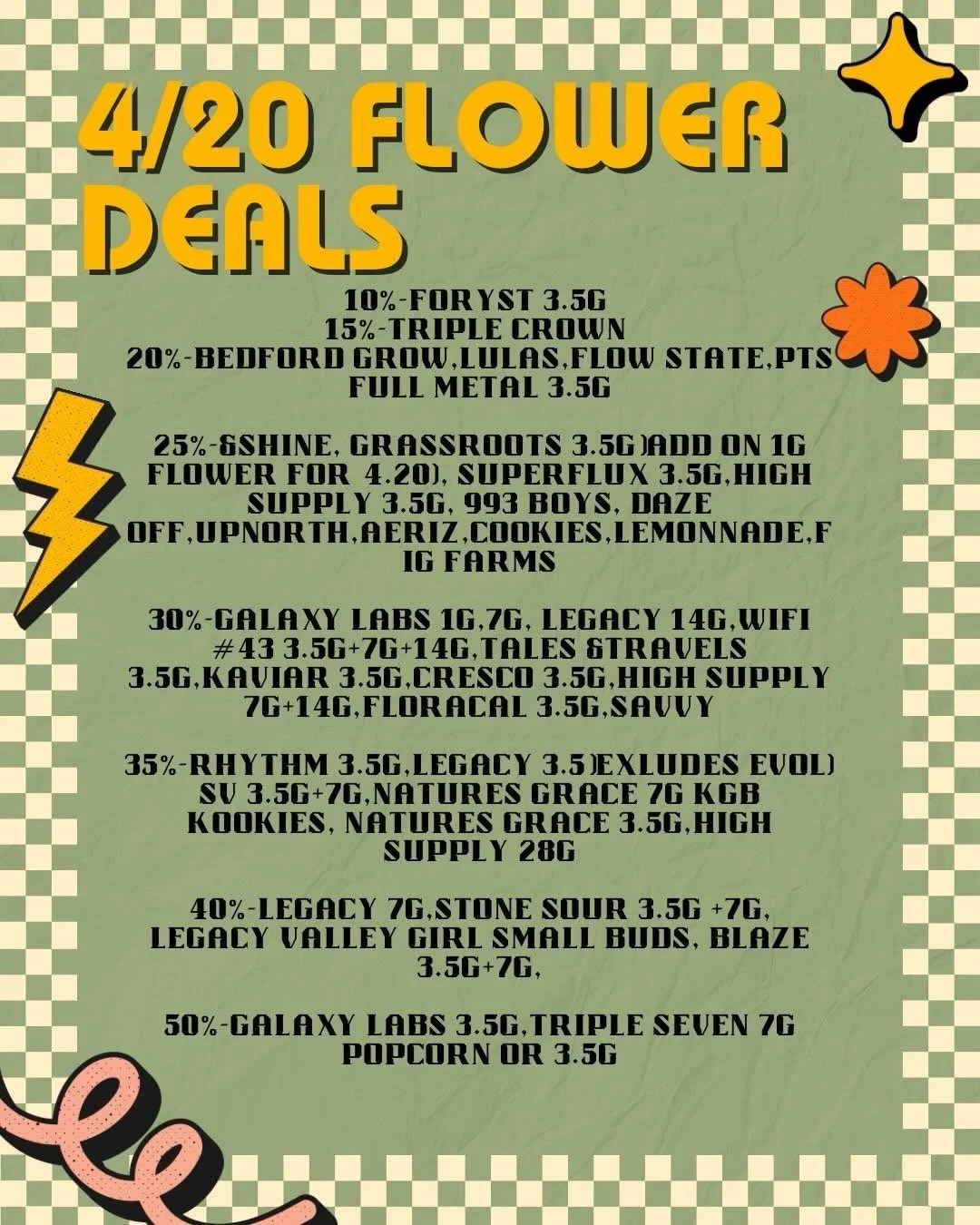 4/20 Flower Deals