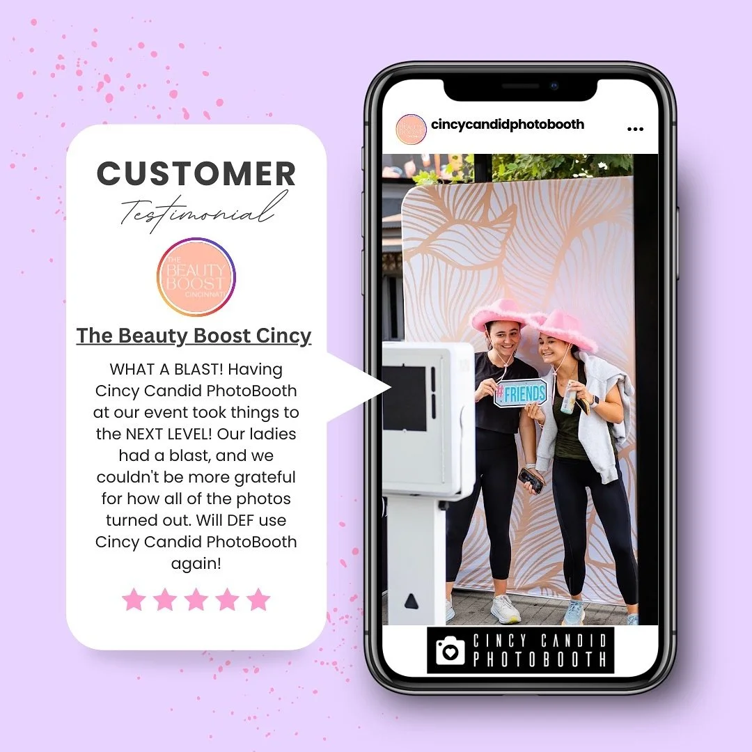 We always aim to make every event special, and reviews like this keep us motivated! 🥳 

⭐️⭐️⭐️⭐️⭐️

#cincycandidphotobooth #cincinnati #ohiophotographer #cincinnatiphotographer #cincy #customerreview