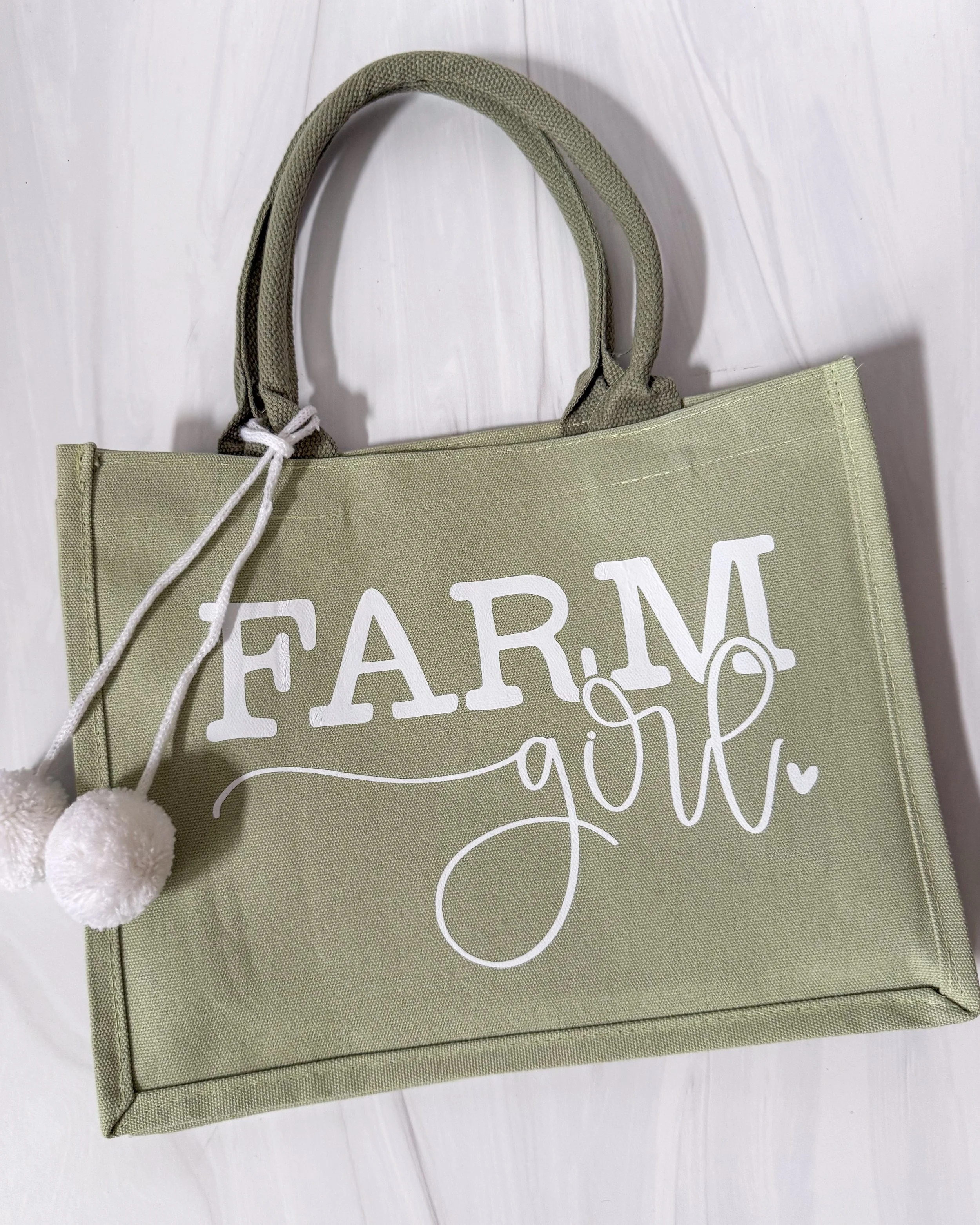 Farm Girl Canvas Tote