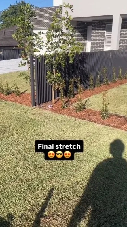 Full landscaping completed for a brand new duplex in Ermington