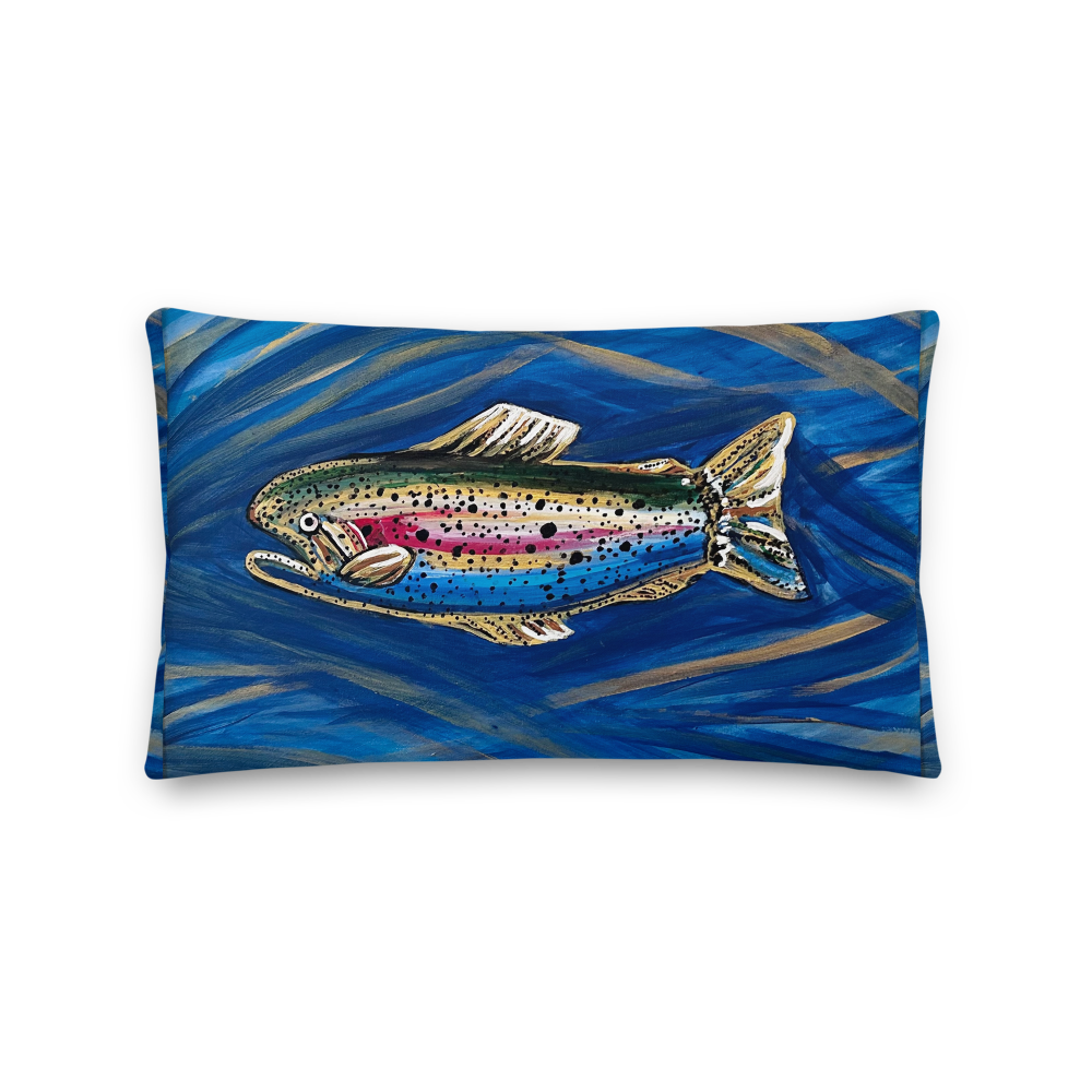 Rainbow Trout Premium Pillow