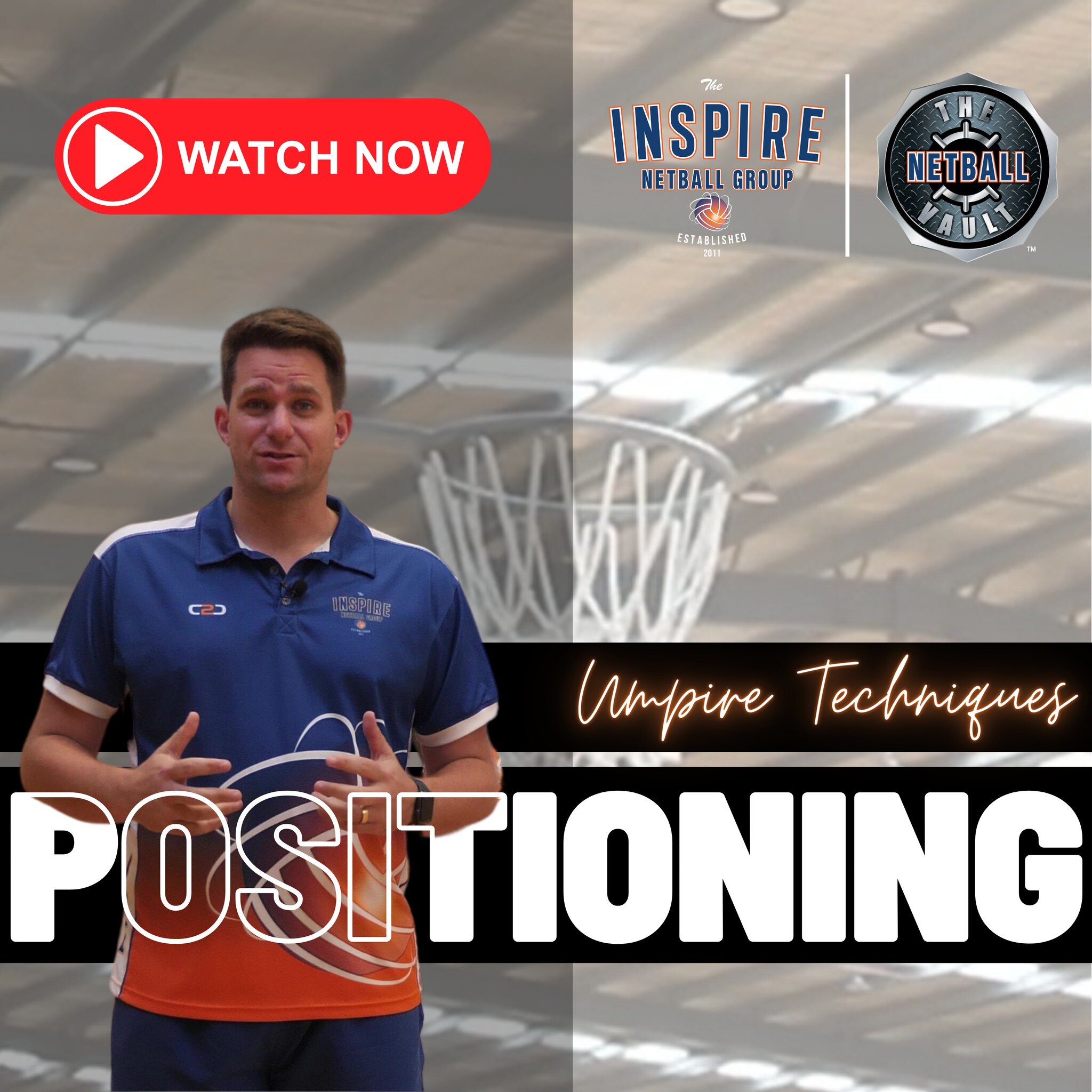 Calling all UMPIRES 📣 - NOW LIVE
.
THE NETBALL VAULT&trade; NEW RELEASE - Umpiring Techniques: Positioning
.
As promised, here is the NEW RELEASE on Umpiring Techniques including:
.
✅ Positioning on centre passes
✅ Assessing play in the near channel