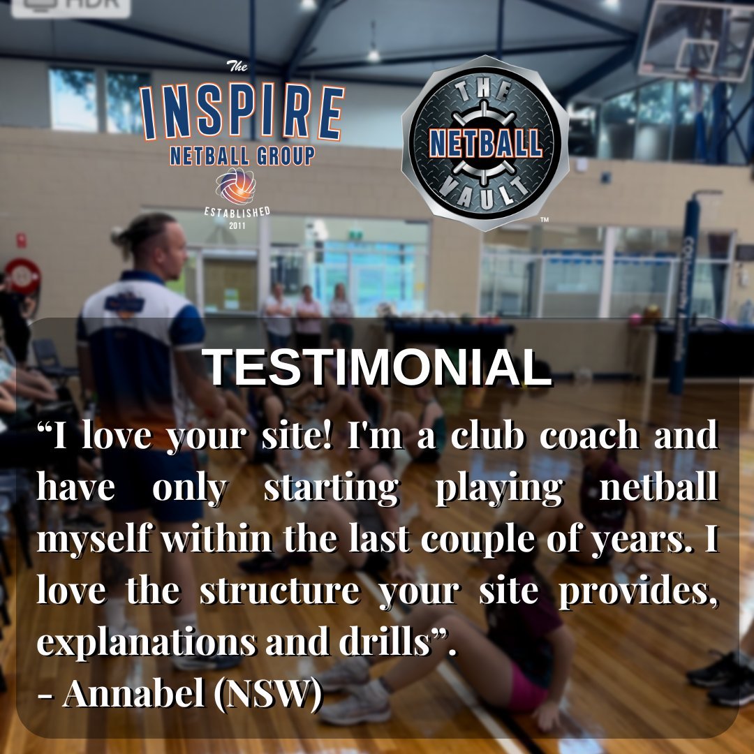 We love hearing positive feedback!
.
&quot;I love your site! I'm a club coach and have only starting playing netball myself within the last couple of years. I love the structure your site provides, explanations and drills&quot;.
.
Our aim is to provi