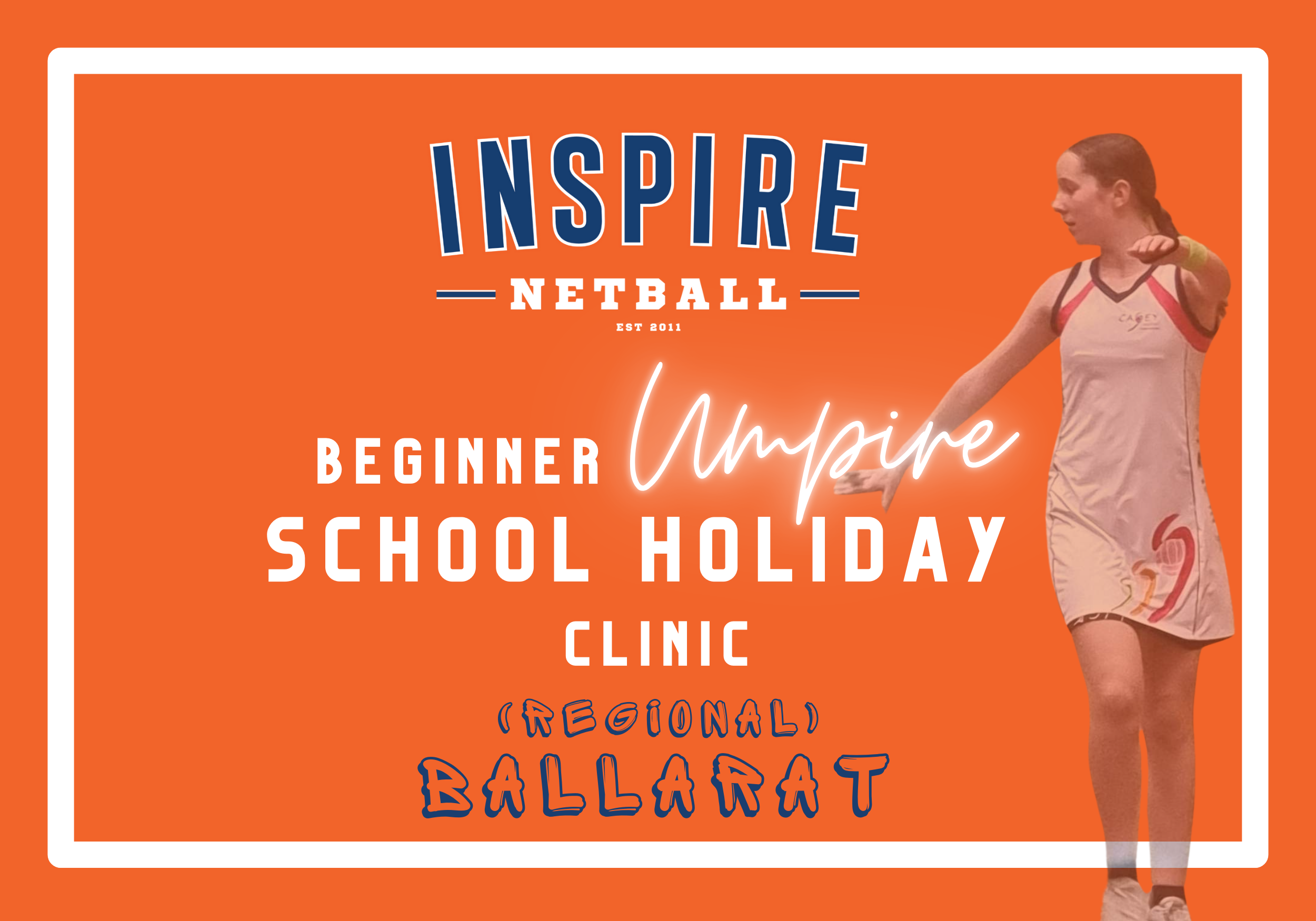 Beginner Umpire School Holiday Clinic - VIC (REGIONAL)