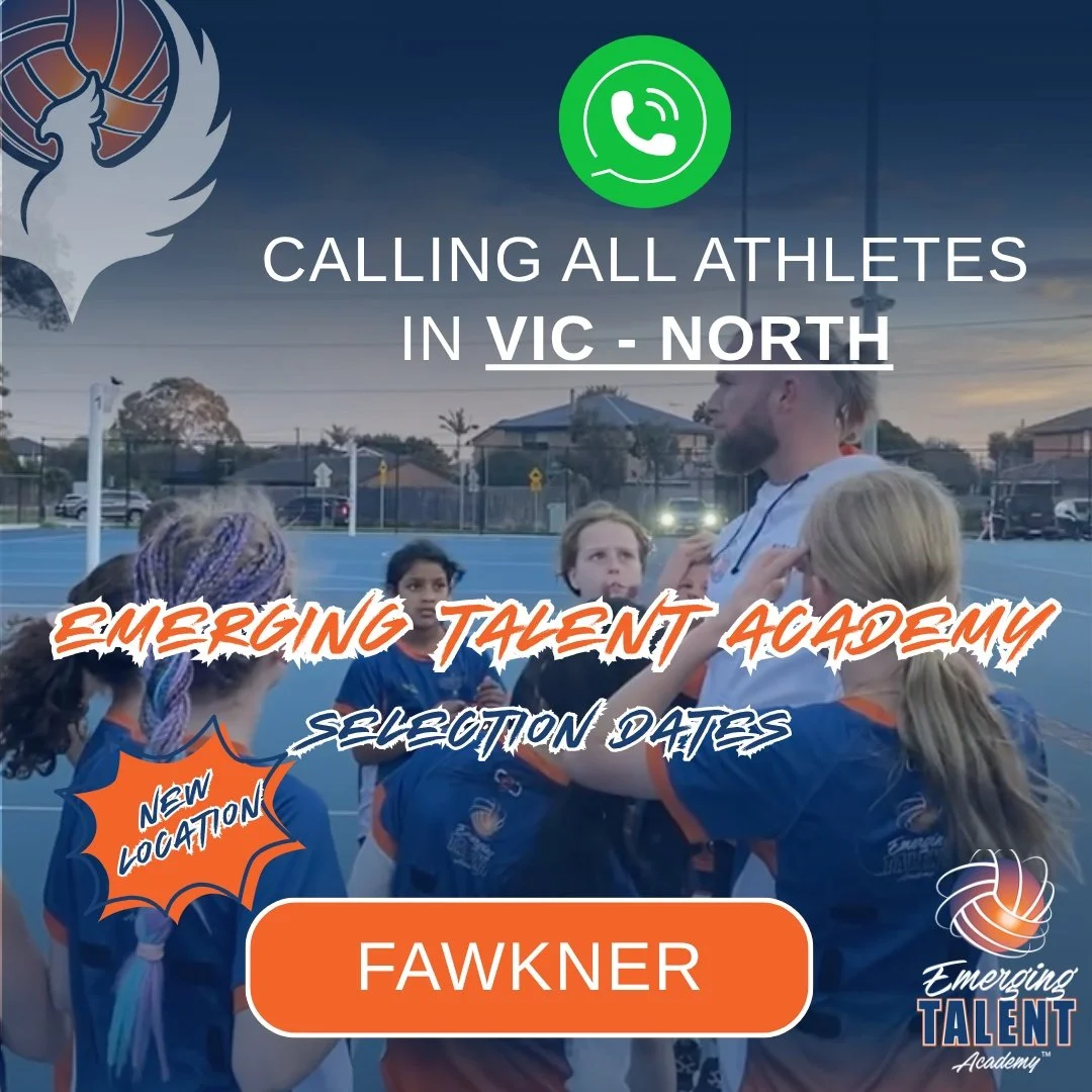 Calling all 𝘈𝘛𝘏𝘓𝘌𝘛𝘌𝘚 in 𝗩𝗜𝗖 - 𝗡𝗢𝗥𝗧𝗛𝗘𝗥𝗡 𝗦𝗨𝗕𝗨𝗥𝗕𝗦! Our Emerging Talent Academy screening dates are fast approaching.

𝗢𝗣𝗘𝗡 to athletes from 𝗔𝗟𝗟 𝗔𝗦𝗦𝗢𝗖𝗜𝗔𝗧𝗜𝗢𝗡𝗦 - 𝘍𝘌𝘔𝘈𝘓𝘌 &amp; 𝘔𝘈𝘓𝘌!

𝗙𝗮𝘄𝗸𝗻𝗲𝗿 (𝘕?