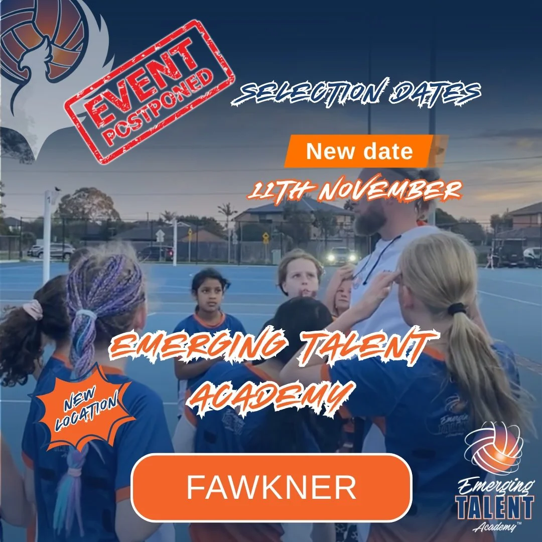 𝘌𝘮𝘦𝘳𝘨𝘪𝘯𝘨 𝘛𝘢𝘭𝘦𝘯𝘵 𝘈𝘤𝘢𝘥𝘦𝘮𝘺 - 𝗙𝗔𝗪𝗡𝗞𝗘𝗥 𝗣𝗢𝗦𝗧𝗣𝗢𝗡𝗘𝗗
Due to the wet weather forecasted for tomorrow evening the trials for our Fawkner Academy have been postponed and will now be run on the 𝟭𝟭𝘁𝗵 𝗡𝗼𝘃𝗲𝗺𝗯𝗲𝗿.
Ema