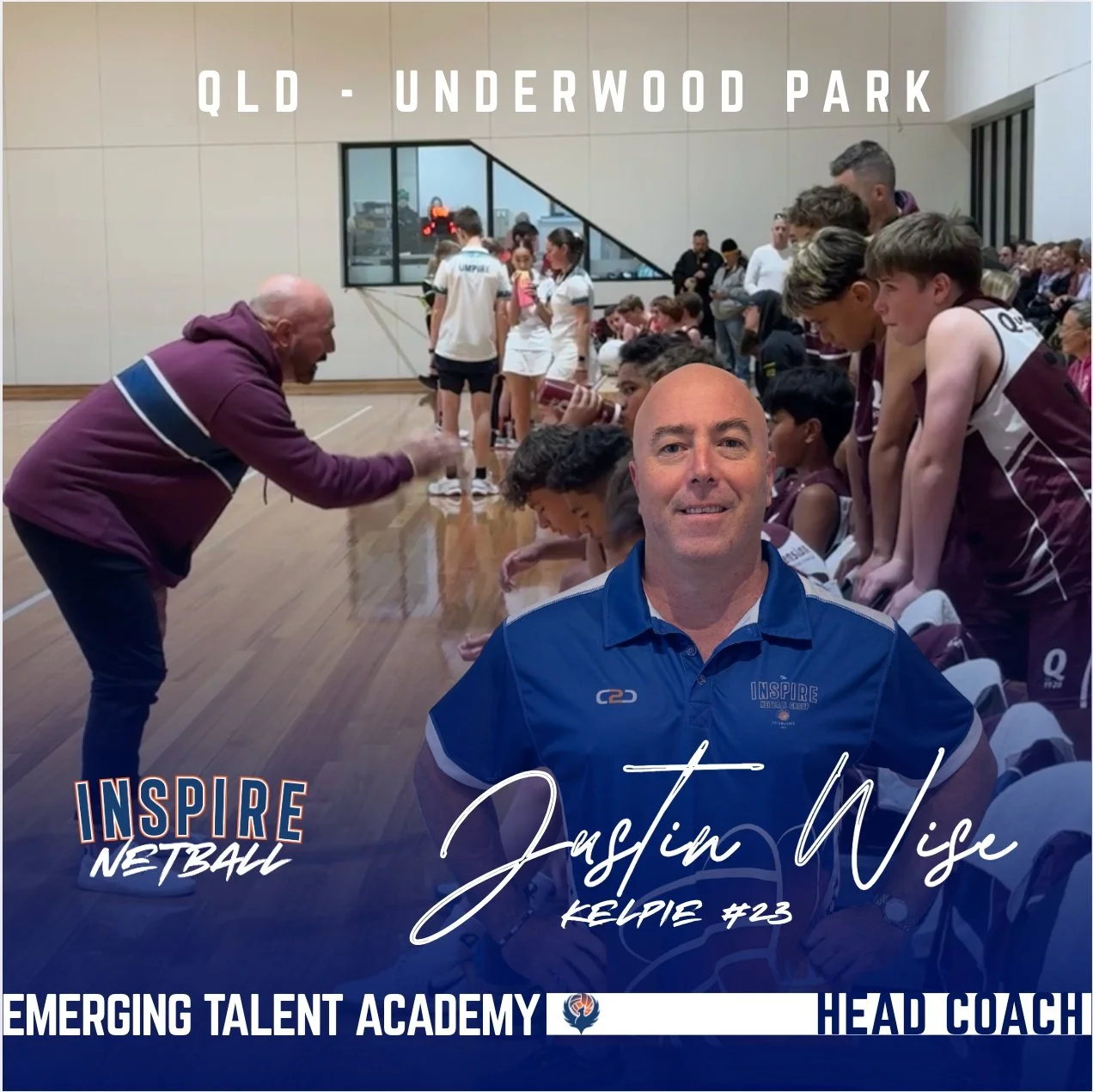 Introducing 𝗝𝘂𝘀𝘁𝗶𝗻 𝗪𝗶𝘀𝗲 our new 𝘌𝘮𝘦𝘳𝘨𝘪𝘯𝘨 𝘛𝘢𝘭𝘦𝘯𝘵 𝘈𝘤𝘢𝘥𝘦𝘮𝘺 𝘏𝘦𝘢𝘥 𝘊𝘰𝘢𝘤𝘩 for our Underwood Park location in 𝗤𝗟𝗗! 
Justin is a former 𝘈𝘶𝘴𝘵𝘳𝘢𝘭𝘪𝘢𝘯 𝘒𝘦𝘭𝘱𝘪𝘦 (Kelpie #23) and representative player for Qu