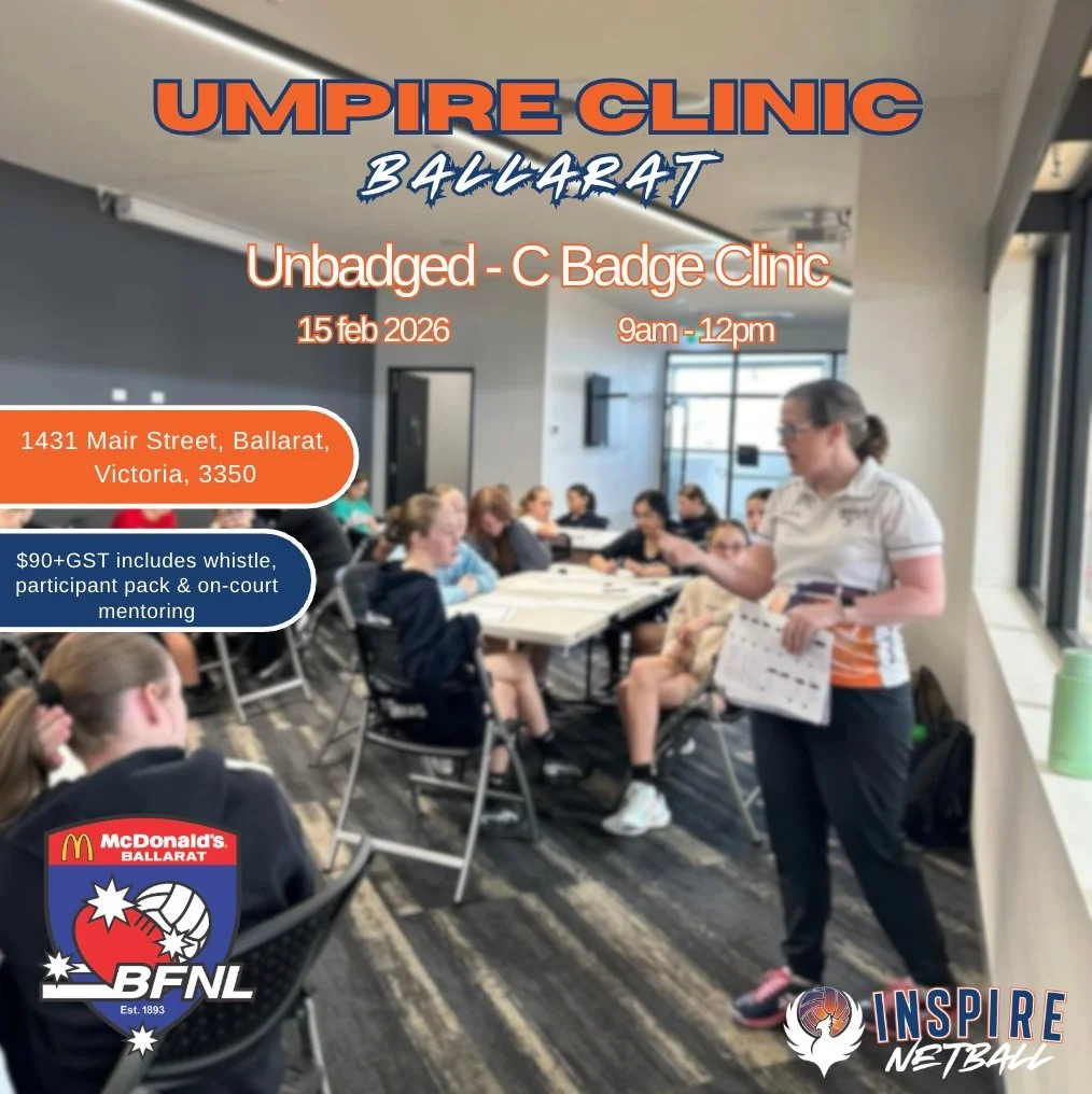 𝟮𝟬𝟮𝟲 𝗨𝗺𝗽𝗶𝗿𝗶𝗻𝗴 𝗖𝗼𝘂𝗿𝘀𝗲𝘀 𝗮𝗿𝗲 𝗛𝗲𝗿𝗲!

We are coming to 𝗕𝗮𝗹𝗹𝗮𝗿𝗮𝘁 to deliver 2 x Umpire Development Workshops supporting umpires in moving towards their C Badge, or from their C Badge to their B Badge!!

✅𝗨𝗻𝗯𝗮𝗱𝗴𝗲𝗱 ?