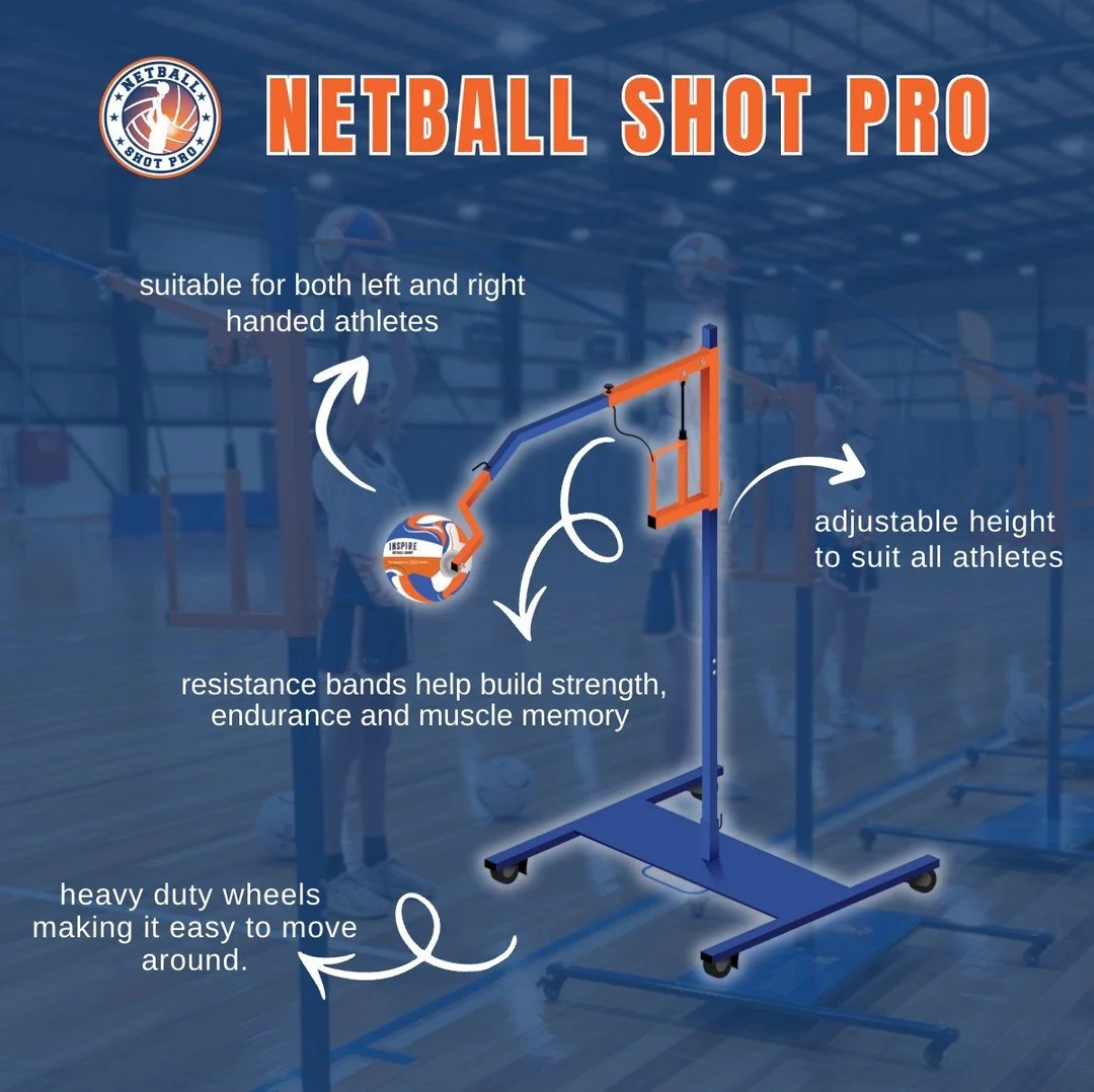 The Netball Shot Pro ⭐️🏐‼️🫶

This diagram breaks down the key, innovative aspects of the netball shot pro, and how it helps you improve. It's the #1 and 𝗼𝗿𝗶𝗴𝗶𝗻𝗮𝗹 netball shooting correction machine!

For more info: https://www.inspirenetbal