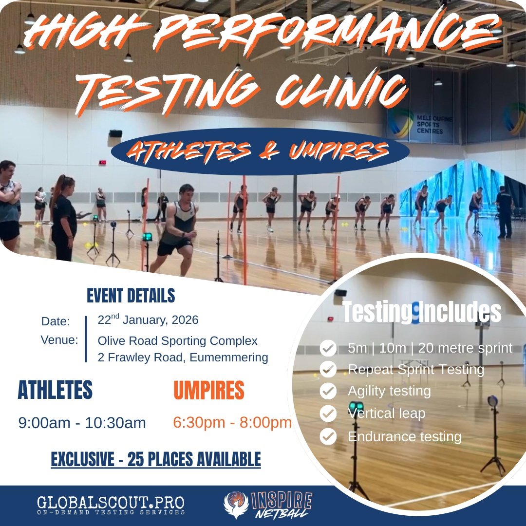 Calling all 𝗔𝗧𝗛𝗟𝗘𝗧𝗘𝗦 and 𝗨𝗠𝗣𝗜𝗥𝗘𝗦 for our upcoming 𝘏𝘪𝘨𝘩 𝘗𝘦𝘳𝘧𝘰𝘳𝘮𝘢𝘯𝘤𝘦 𝘛𝘦𝘴𝘵𝘪𝘯𝘨 𝘊𝘭𝘪𝘯𝘪𝘤.

🔥 Want to level up your performance? 🔥EXCLUSIVE 25 places available!!

Our High Performance Testing Clinic is built for a