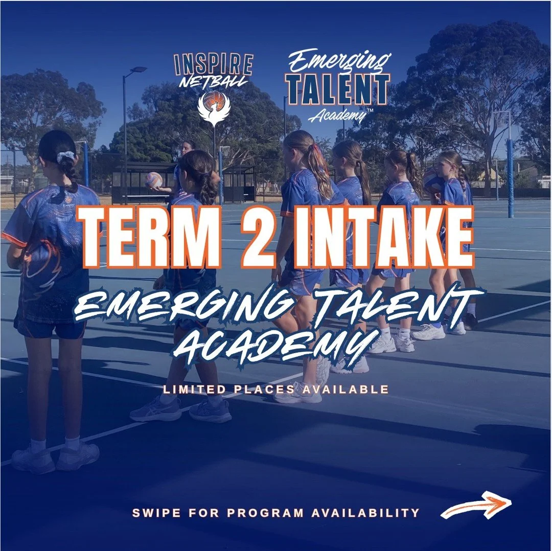 𝗧𝗘𝗥𝗠 𝟮 𝗜𝗡𝗧𝗔𝗞𝗘! 📣

The 𝗘𝗺𝗲𝗿𝗴𝗶𝗻𝗴 𝗧𝗮𝗹𝗲𝗻𝘁 𝗔𝗰𝗮𝗱𝗲𝗺𝘆 is officially recruiting for a term 2 intake!

We are looking for dedicated athletes ready to take their netball performance to the next level 🏐🔥👏

Our Emerging Talent 