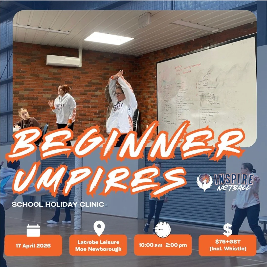 𝗕𝗲𝗴𝗶𝗻𝗻𝗲𝗿 𝗨𝗺𝗽𝗶𝗿𝗲 𝗦𝗰𝗵𝗼𝗼𝗹 𝗛𝗼𝗹𝗶𝗱𝗮𝘆 𝗖𝗹𝗶𝗻𝗶𝗰 - 𝗠𝗢𝗘! 🔥

𝗘𝗩𝗘𝗡𝗧 𝗗𝗘𝗧𝗔𝗜𝗟𝗦:
🗓 17 April 2026
📍 Latrobe Leisure Moe Newborough
⏰ 10:00am - 2:00pm
💲 $75 (Includes free competition whistle)
🏐 Ages 12+

𝗛𝗼𝘄 𝘁𝗼 