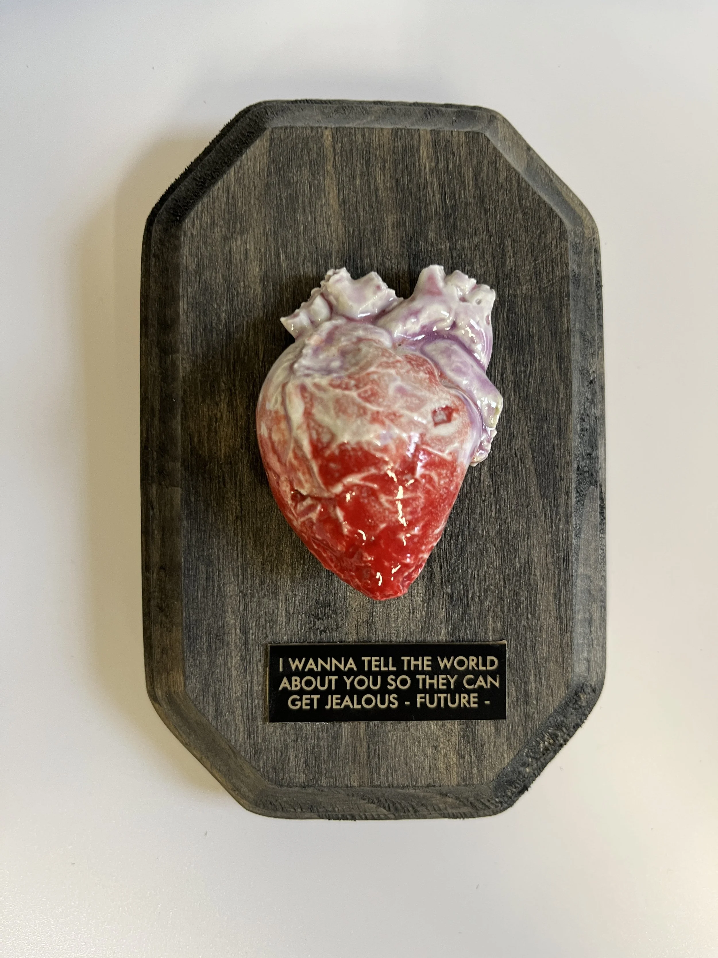 Future Quote Music Art Object Wood  | (HE54)