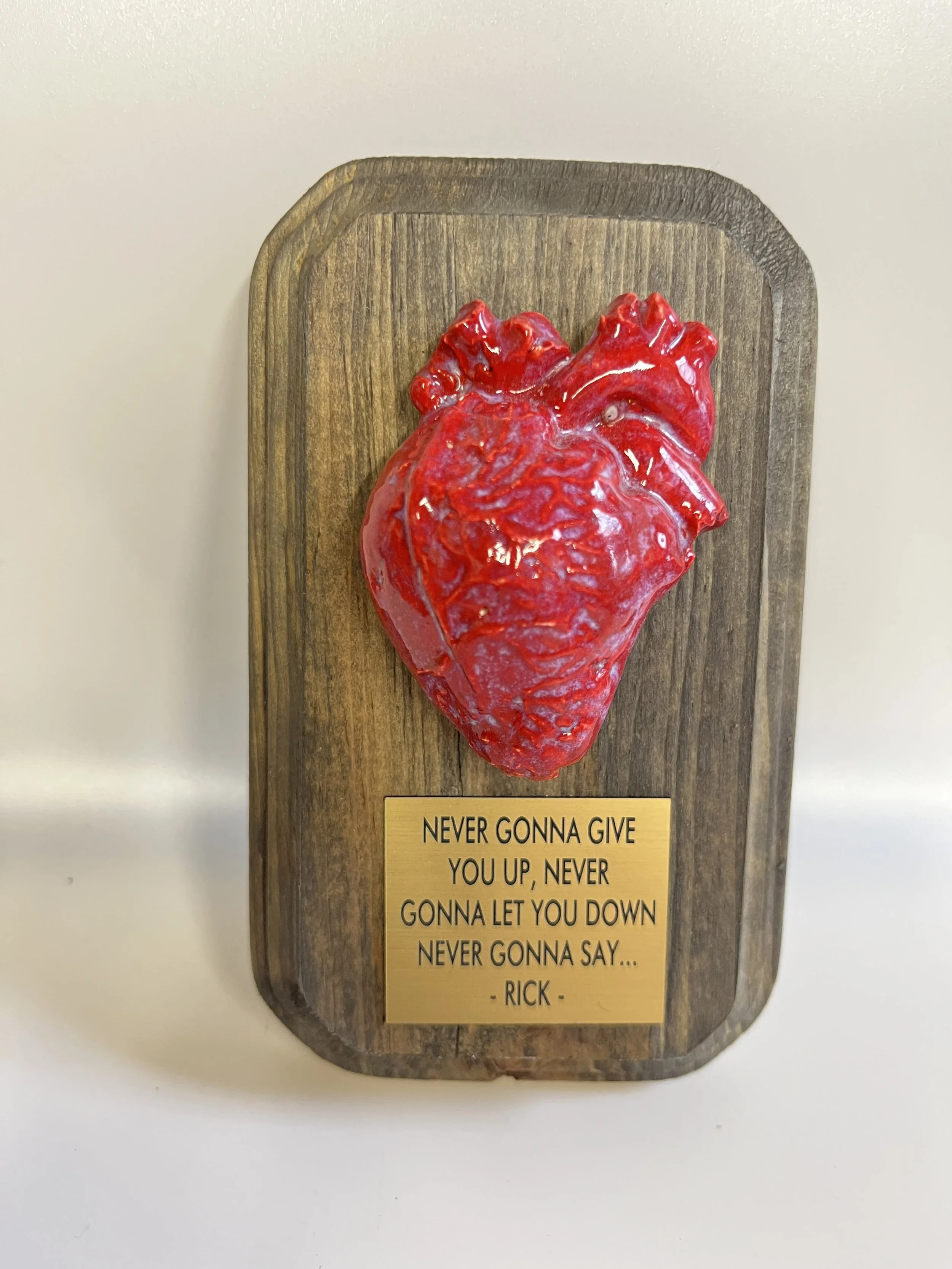 Rick Roll of a lifetime - Never gonna give you up Art Object Wood  | (HE8)