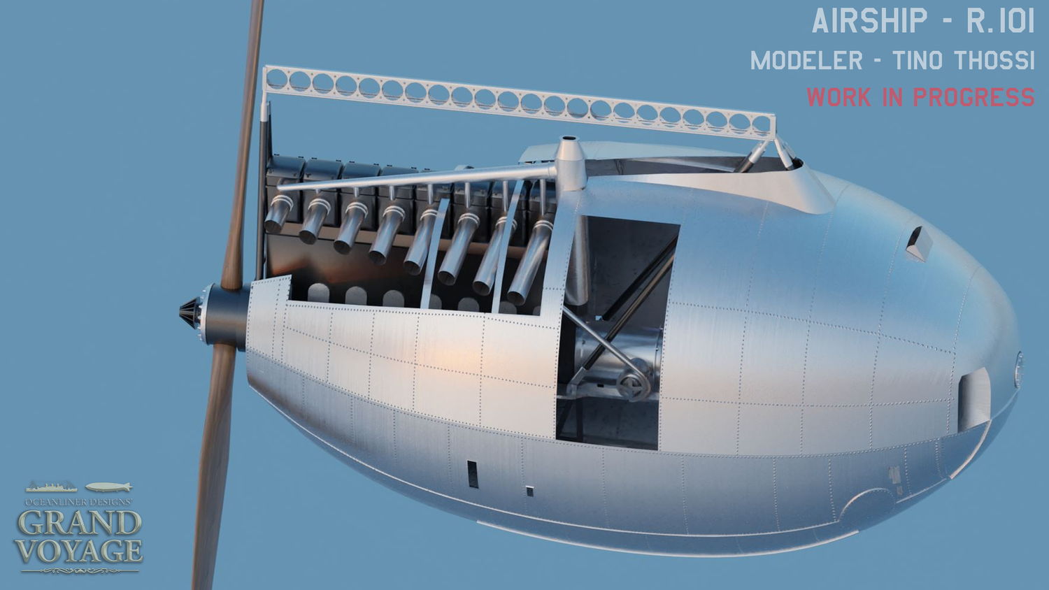 R101 Gets its Power! — Oceanliner Designs' Grand Voyage