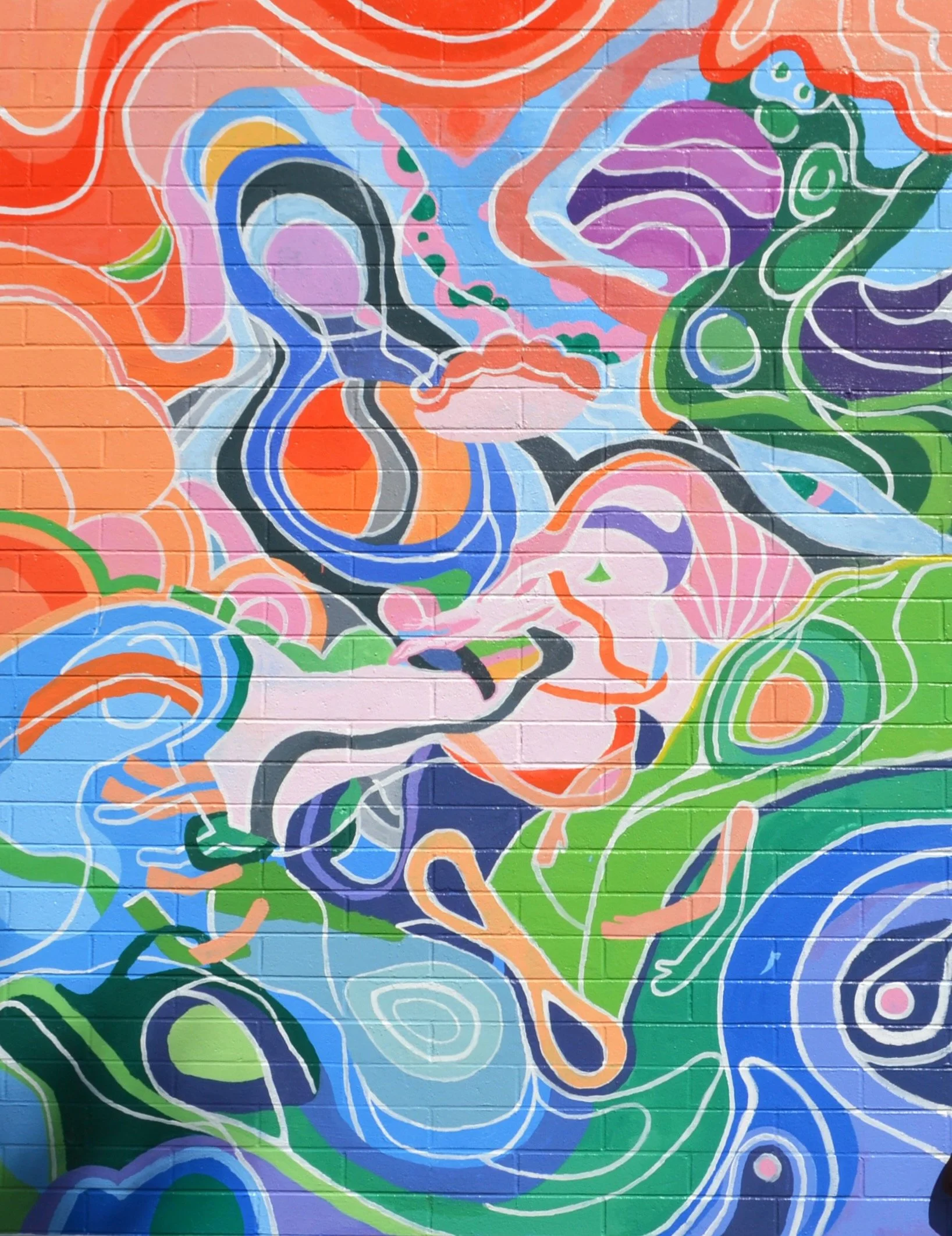 The Grey Ghost, 2022, Acrylic Exterior House Paint, 114 x 78 1/2 in.