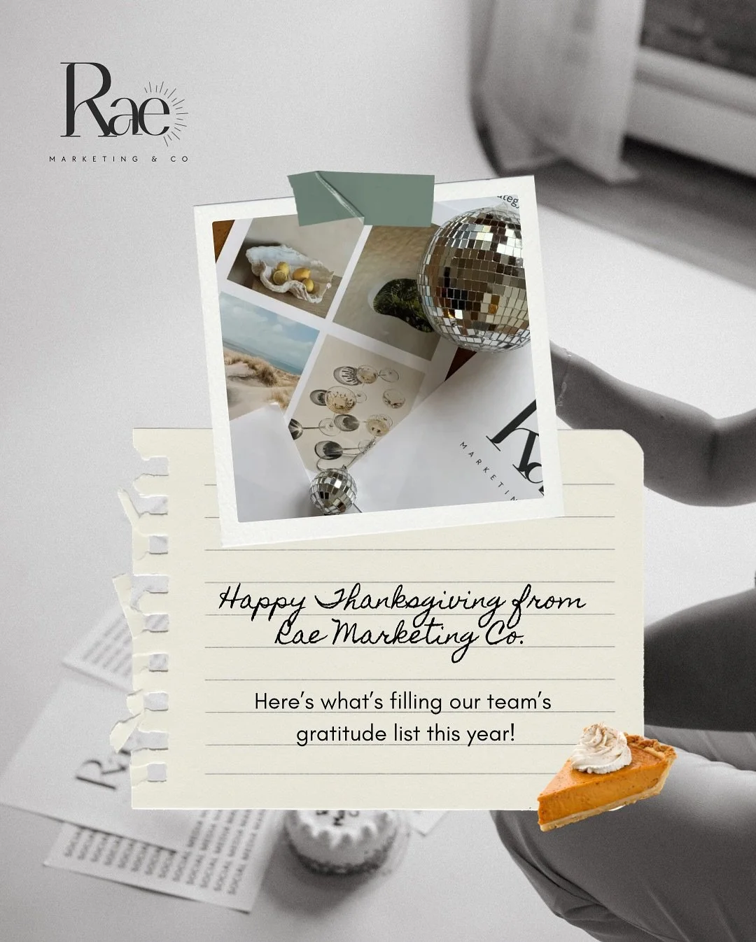 Gratitude looks a little different every year, but this one&rsquo;s extra special. 🧡

We&rsquo;re so thankful for the incredible clients, creative projects, and supportive community that make Rae Marketing Co. what it is. It&rsquo;s been a year of g