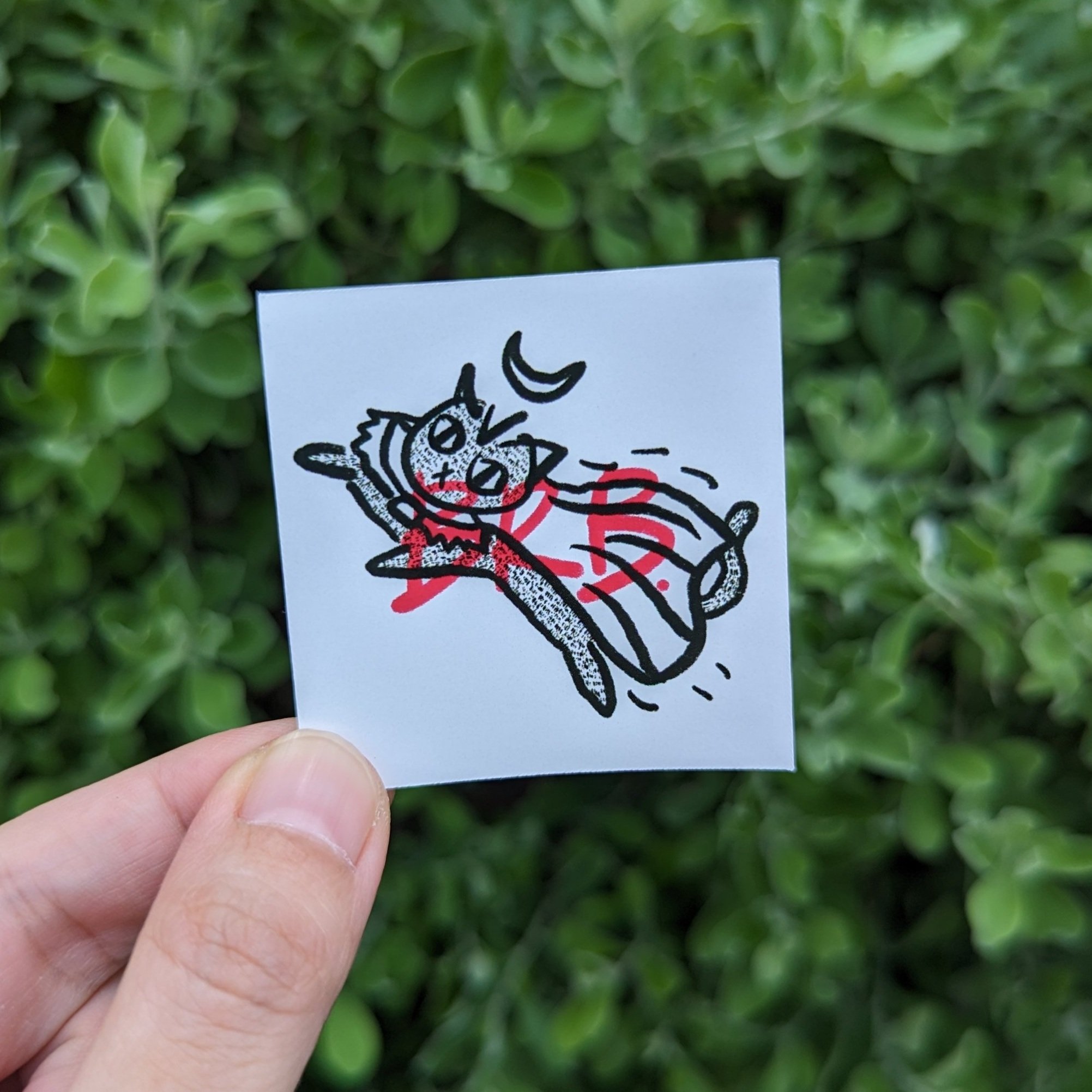 BRB. 2" x 2" Sticker.
