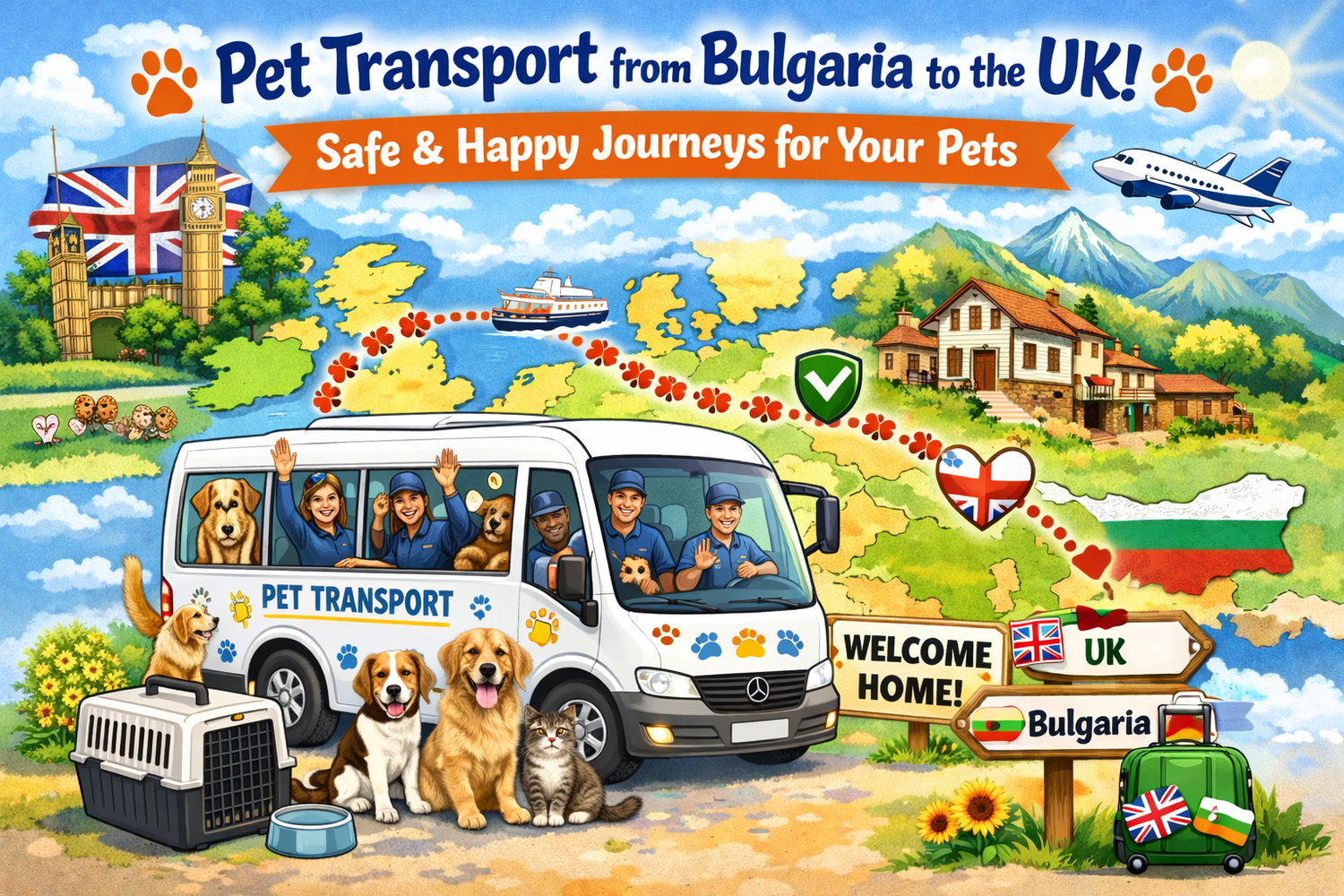 Pet Transport Bulgaria To U.K Direct